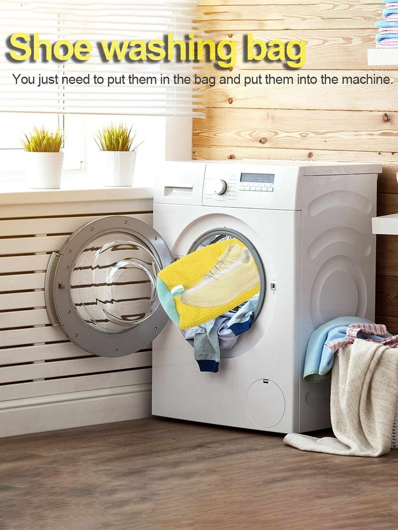 Lazy Shoe Reusable Cylindrical Shoe Washing Bags