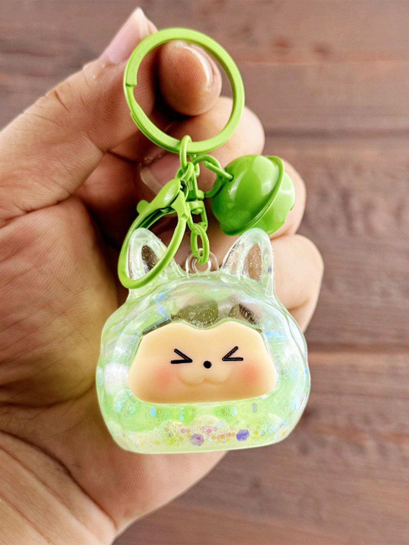 Creative Luminous Quicksand Keychain Doll