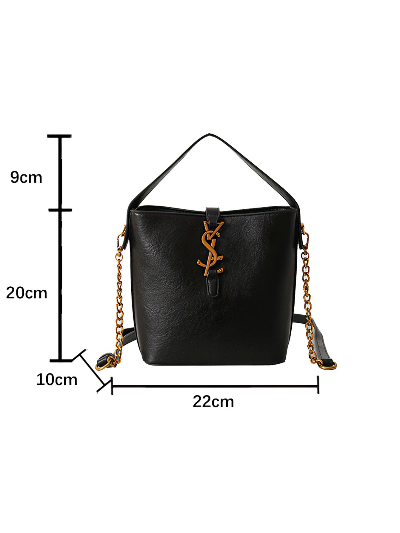 Elegant French-Inspired Magnetic Bucket Bag - 2 Colors