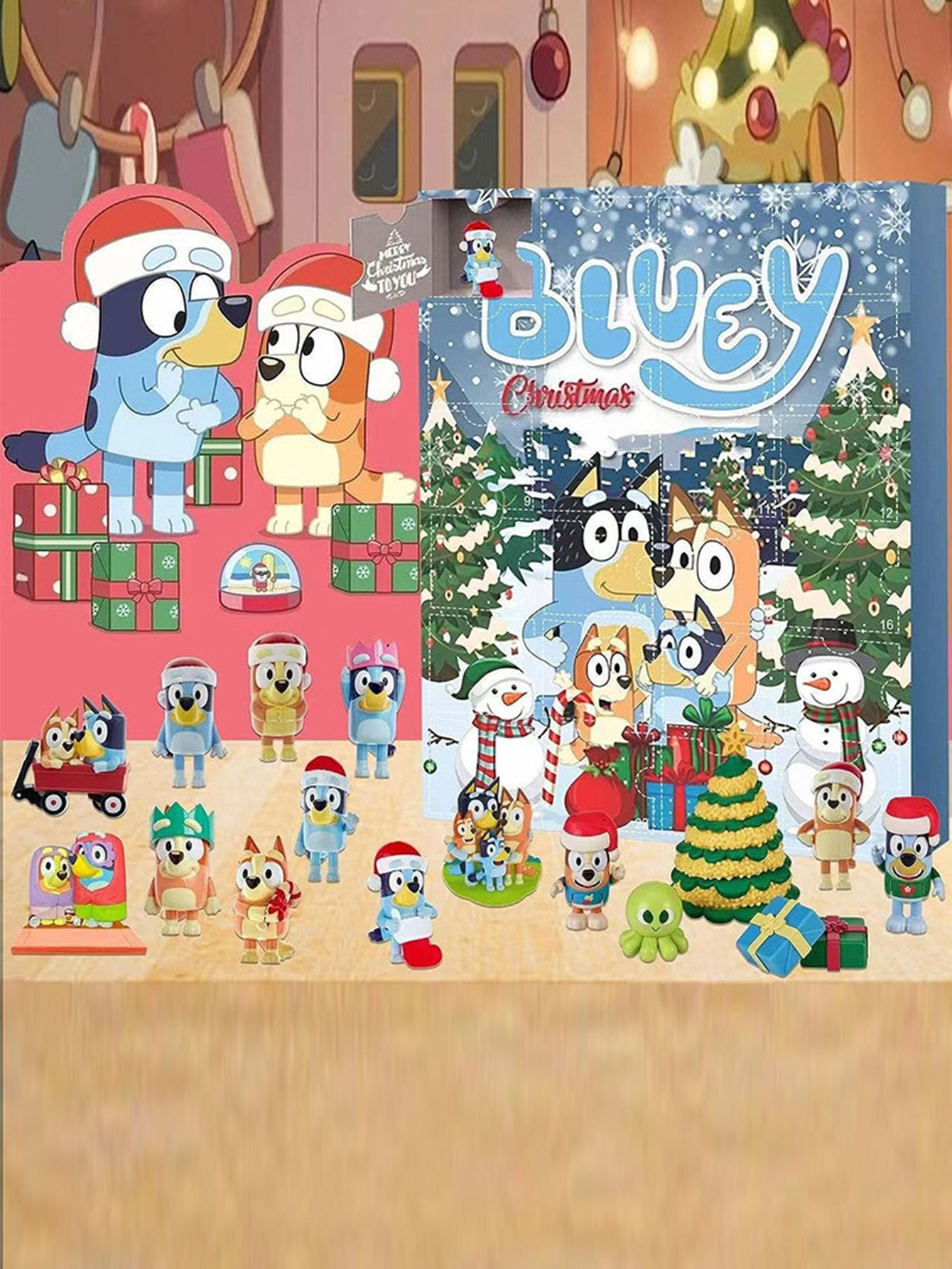 Pop Mart Countdown Surprise Calendar Box Christmas Blind Box 24 Gifts
