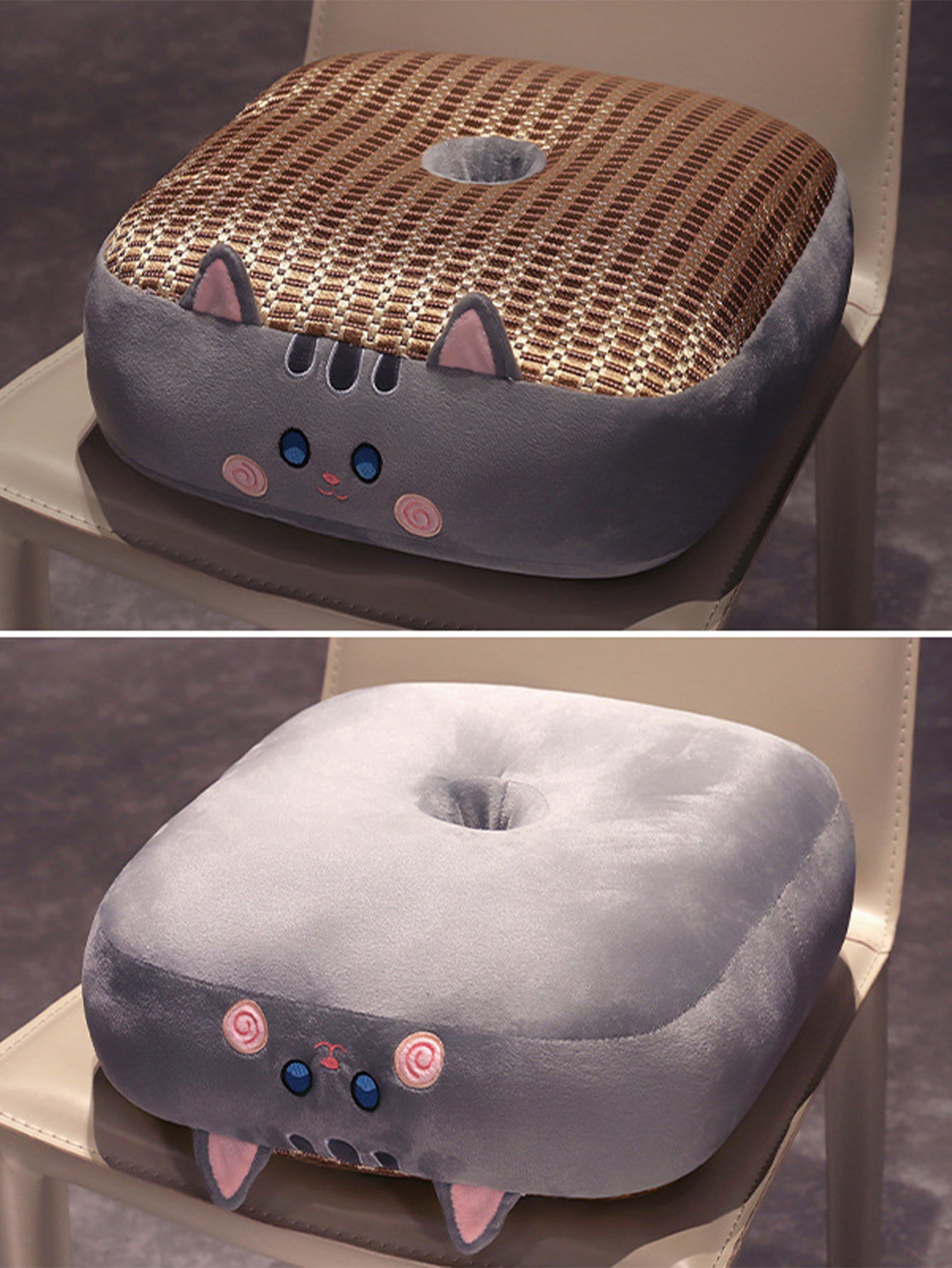 Cartoon ice rattan mat cushion