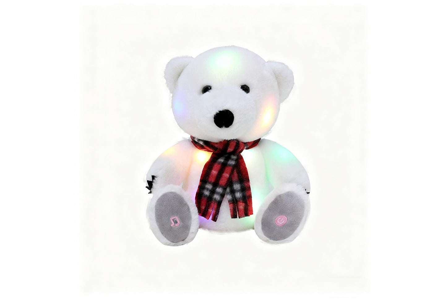 **Colorful Musical Light-Up Polar Bear