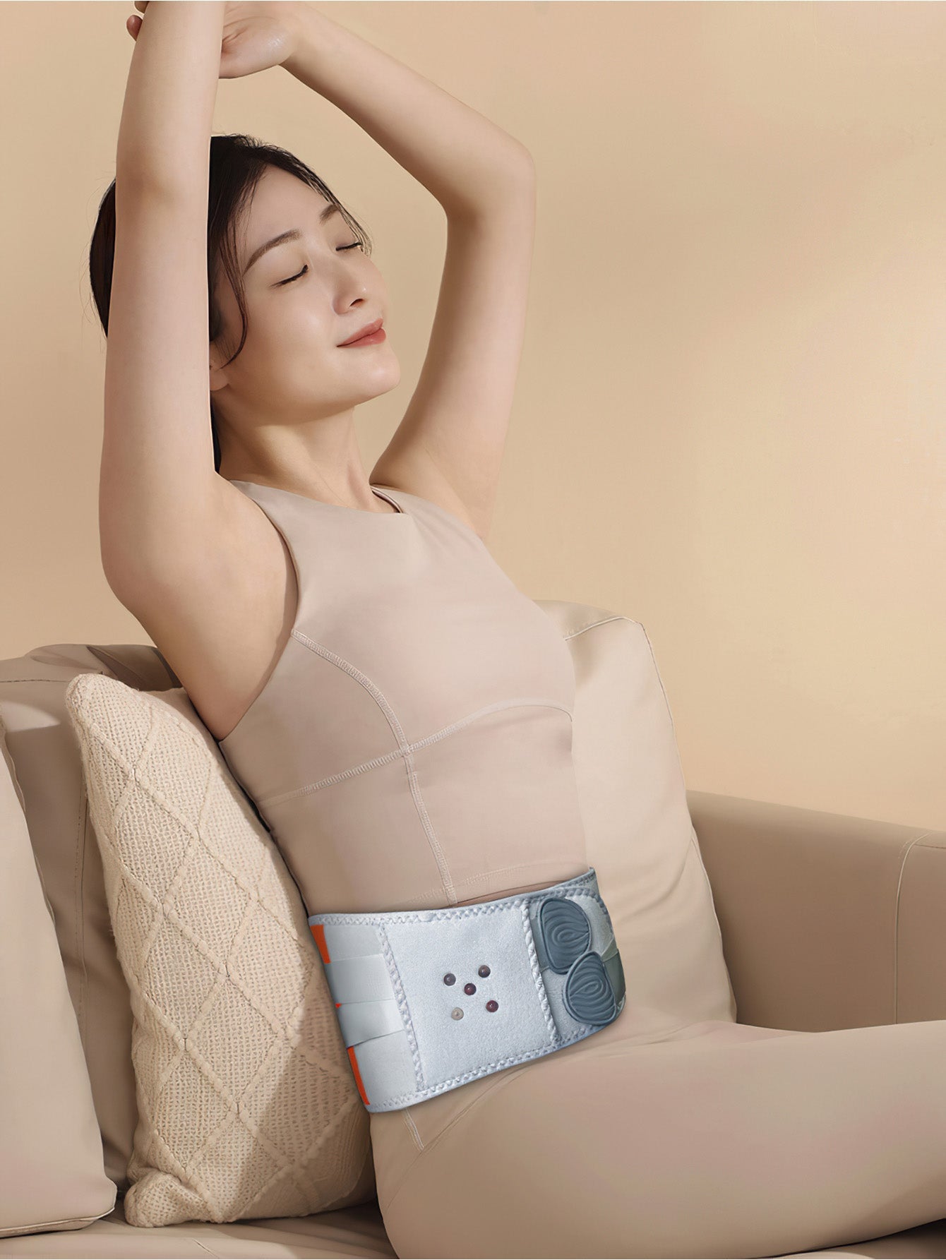 Massage Waist Belt with Red Light Therapy - 3 Colours