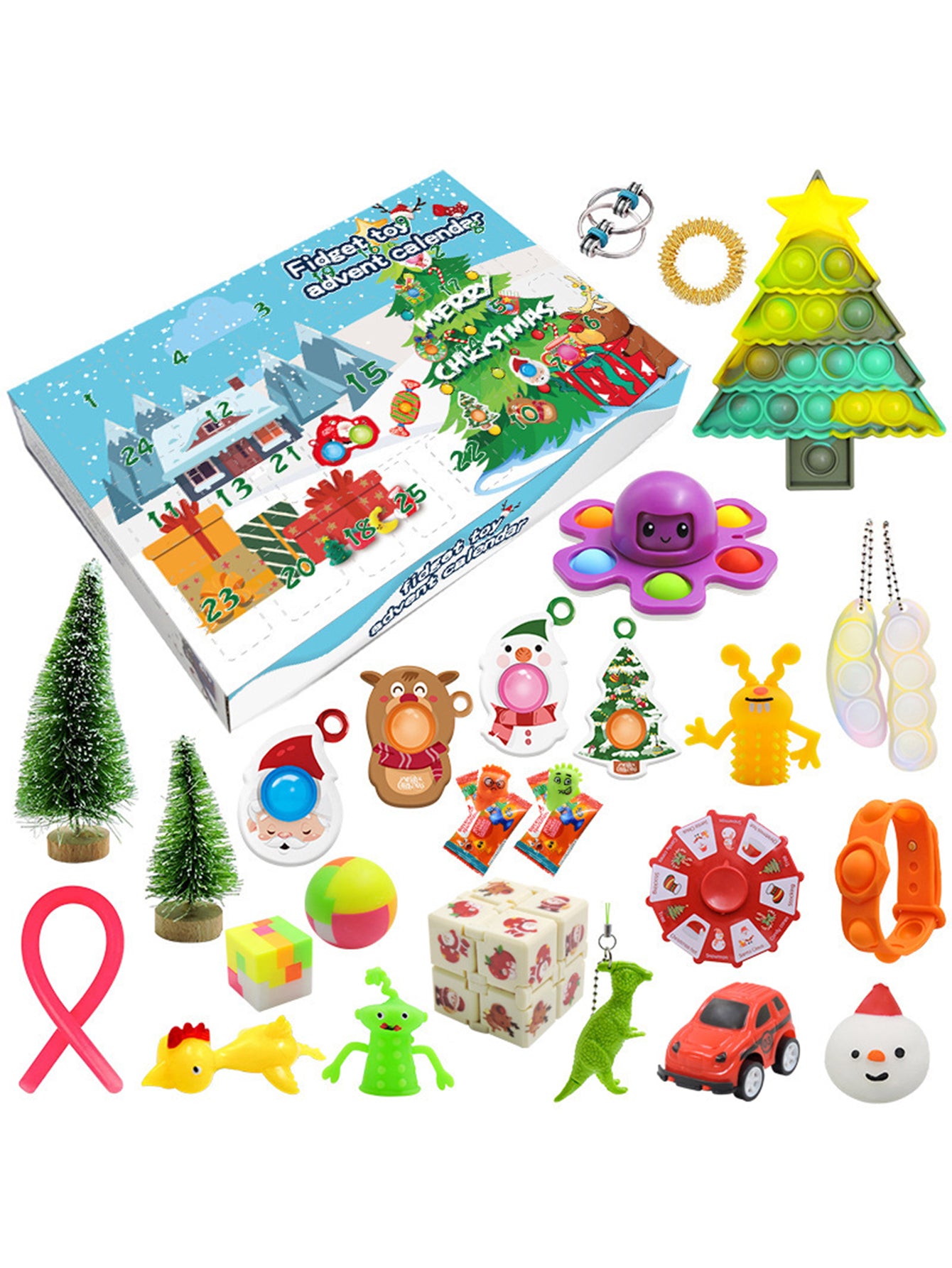 Christmas Blind Box 24PCS-Christmas Dumpling Squeezing Toys