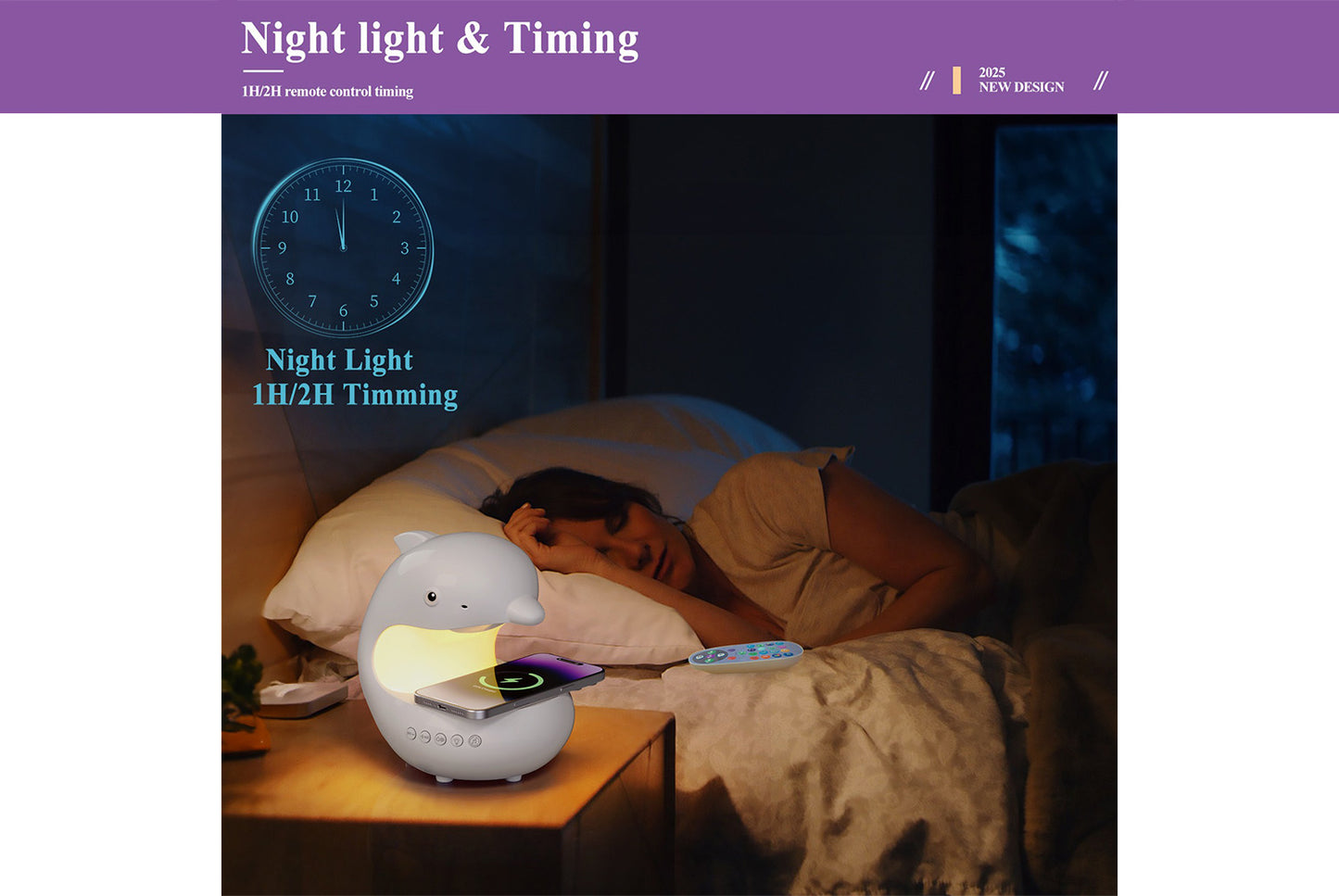 Mobile Phone Wireless Charging RGB Bluetooth Atmosphere Light