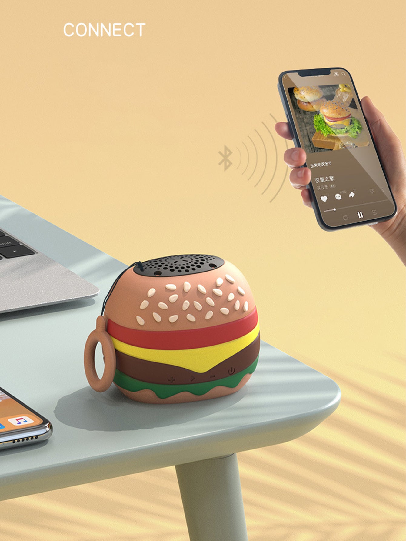 Cartoon Hamburger Bluetooth Speaker