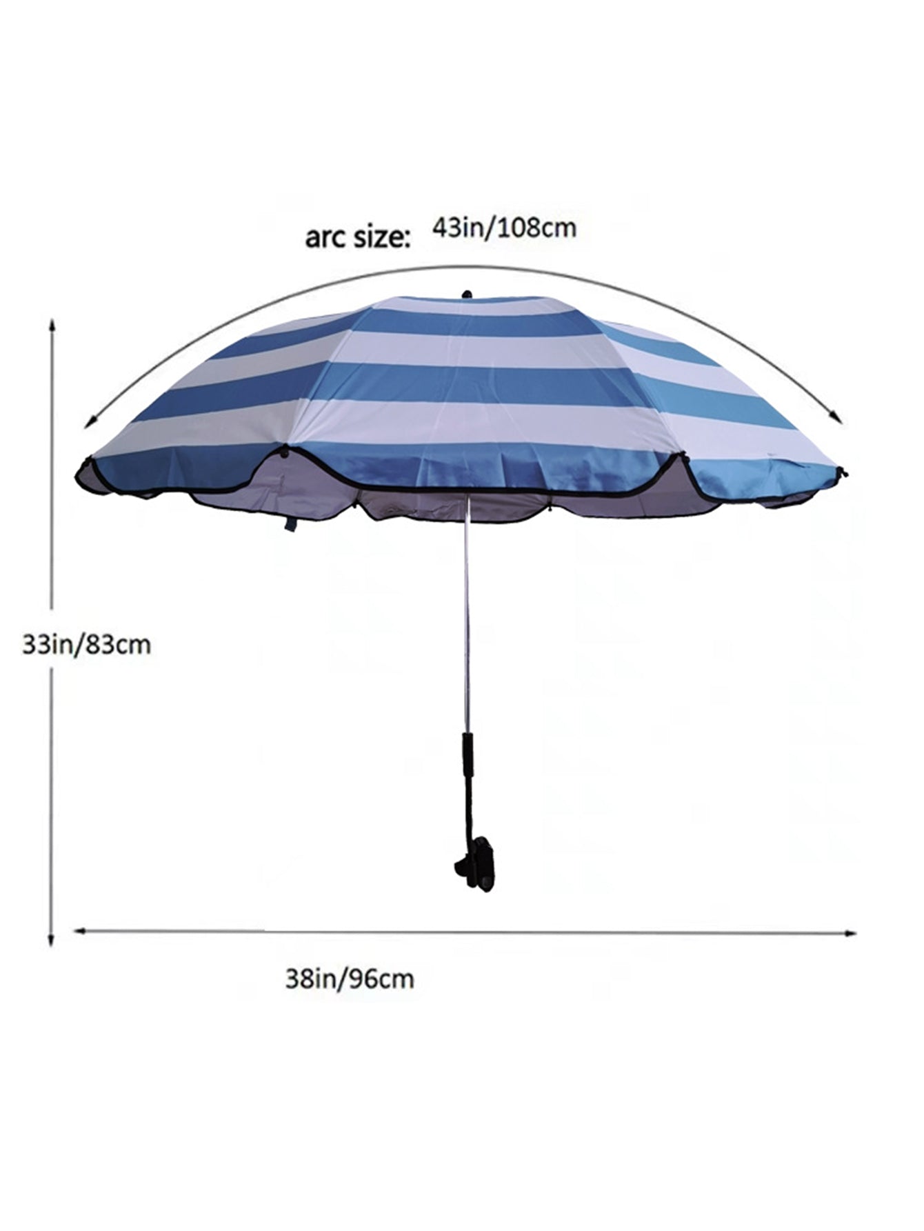 Beach Chair Sunshade with Steering Clamp