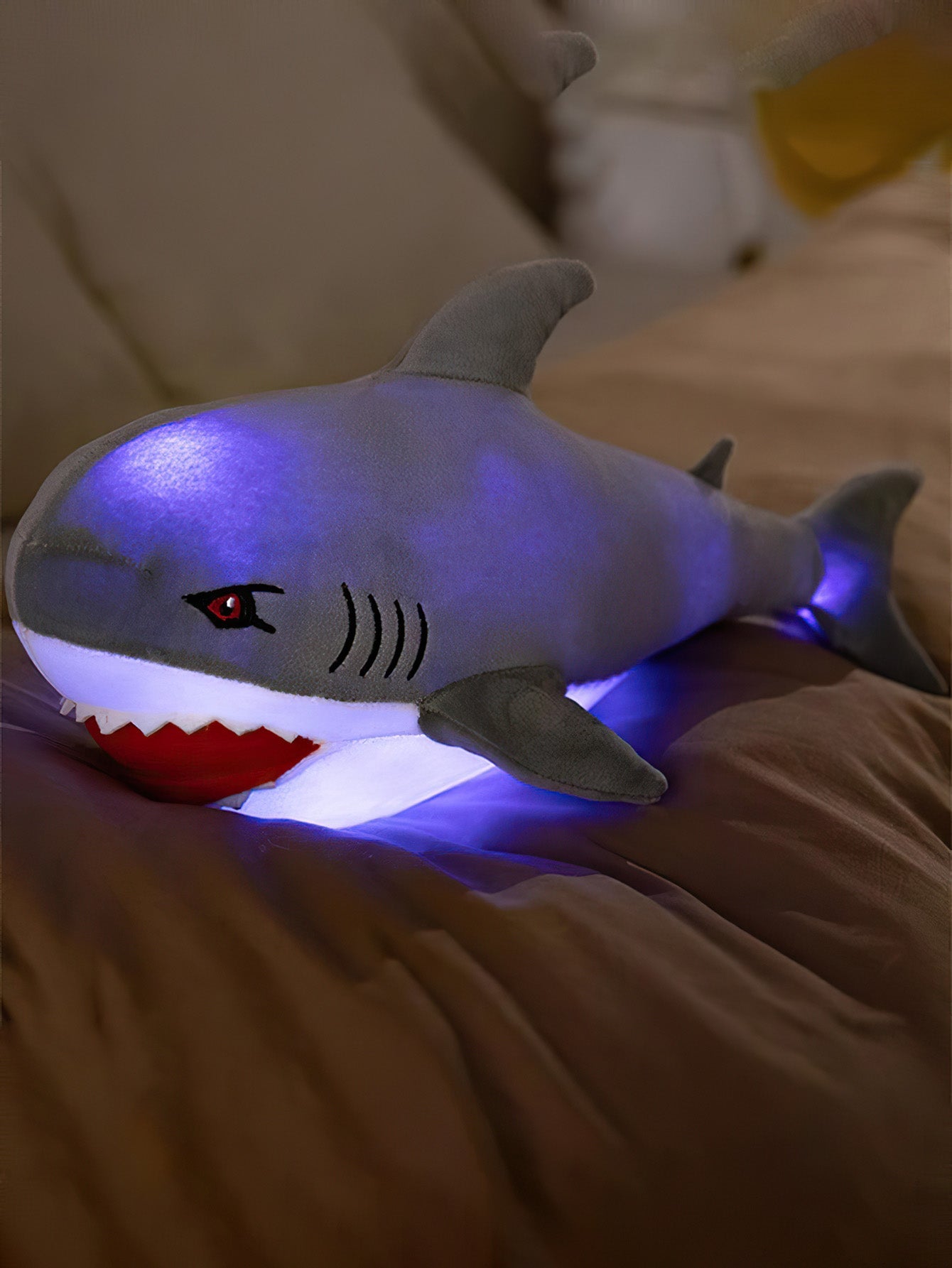 Shark LED Plush Toy - Cozy Night Companion - 2 Options