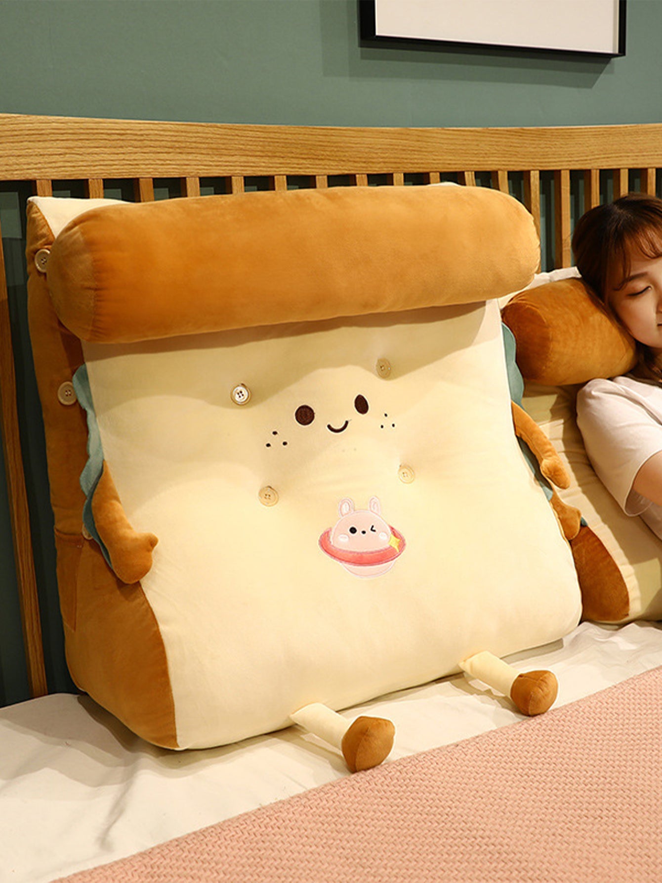 Headrest large backrest triangular pillow