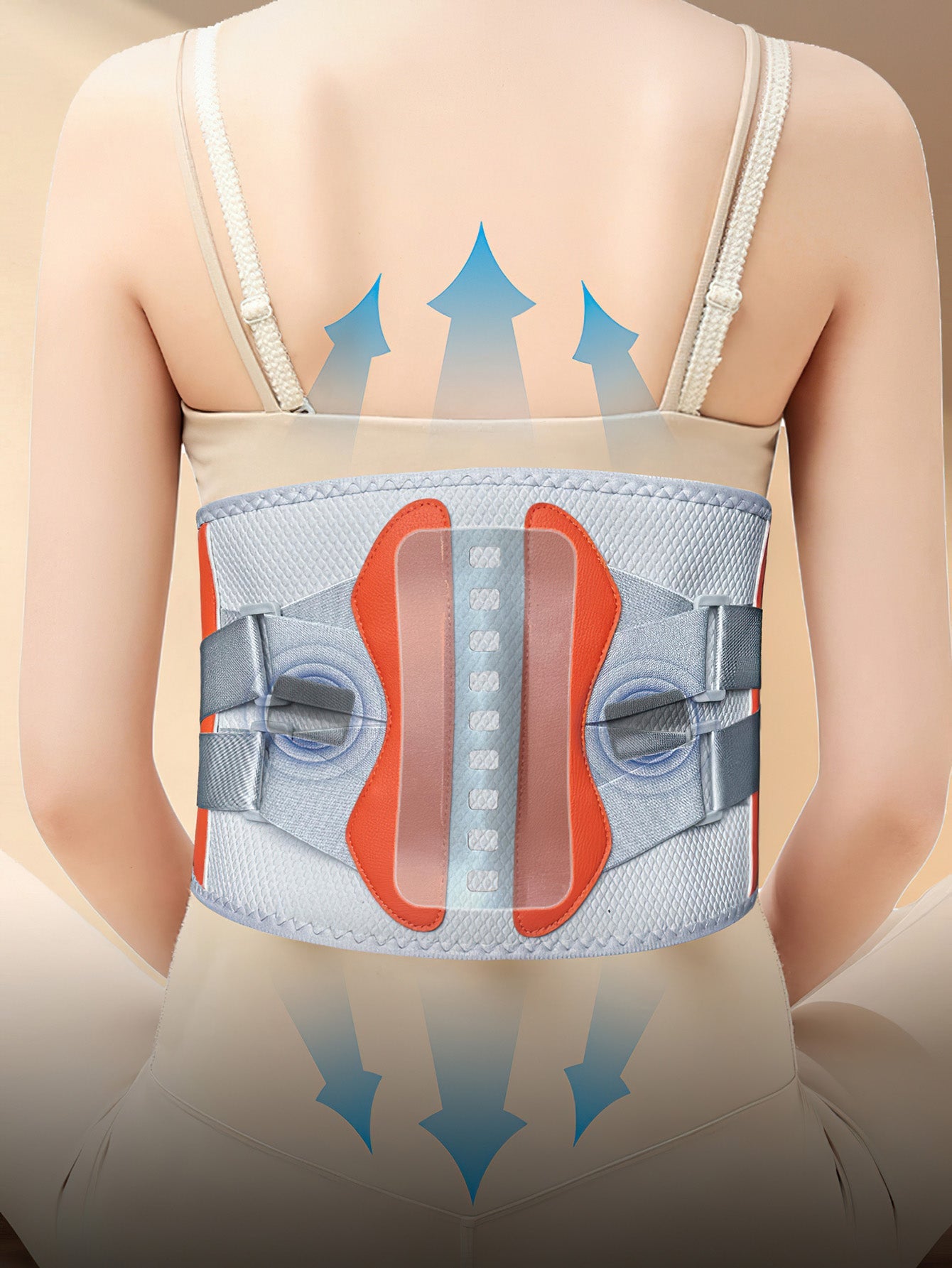 Massage Waist Belt with Red Light Therapy - 3 Colours