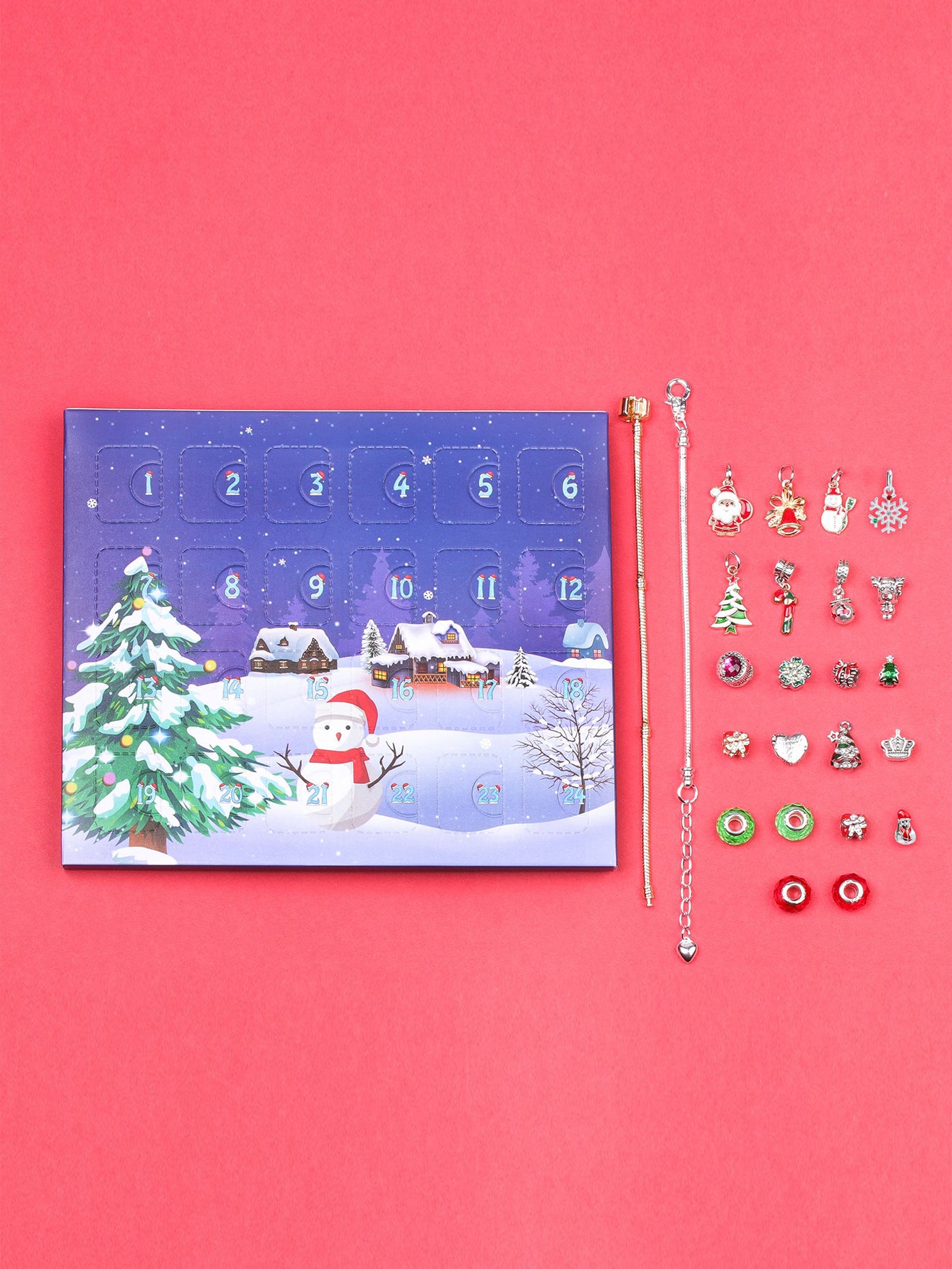 countdown Christmas tree envelope blind box DIY bracelet set