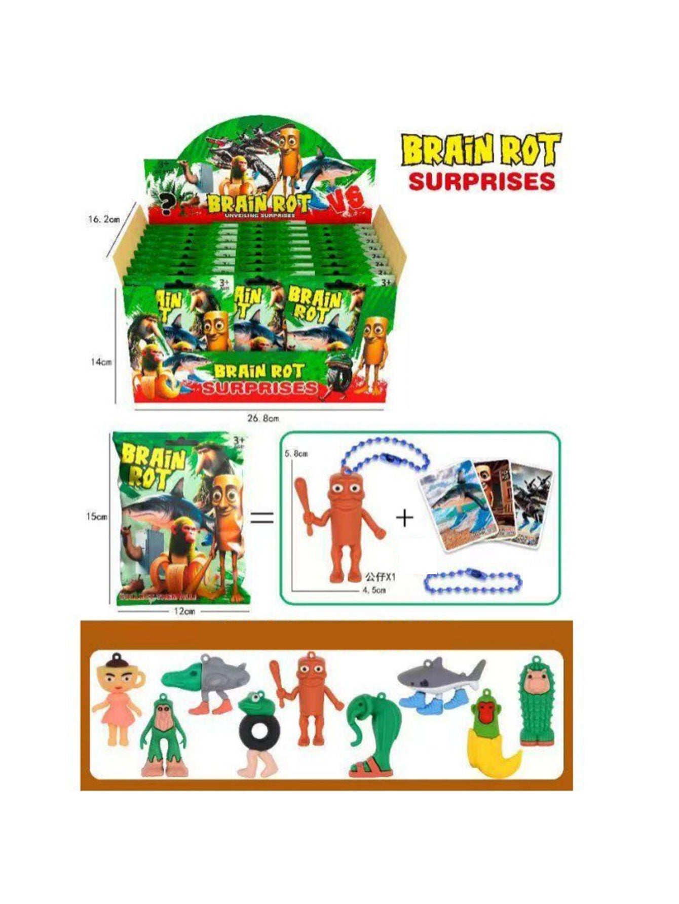 Doll blind box--wooden stick man