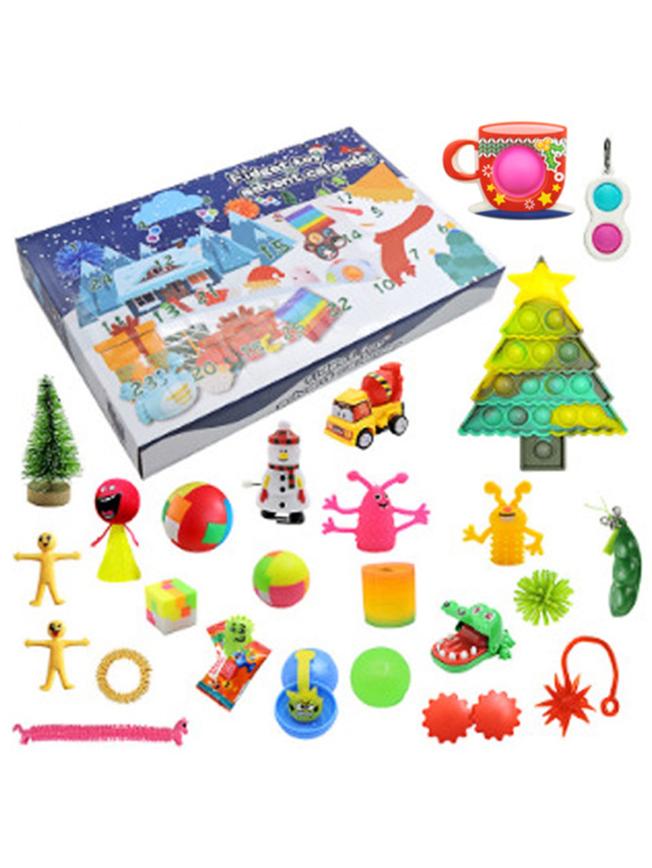 Christmas Blind Box 24PCS-Christmas Dumpling Squeezing Toys
