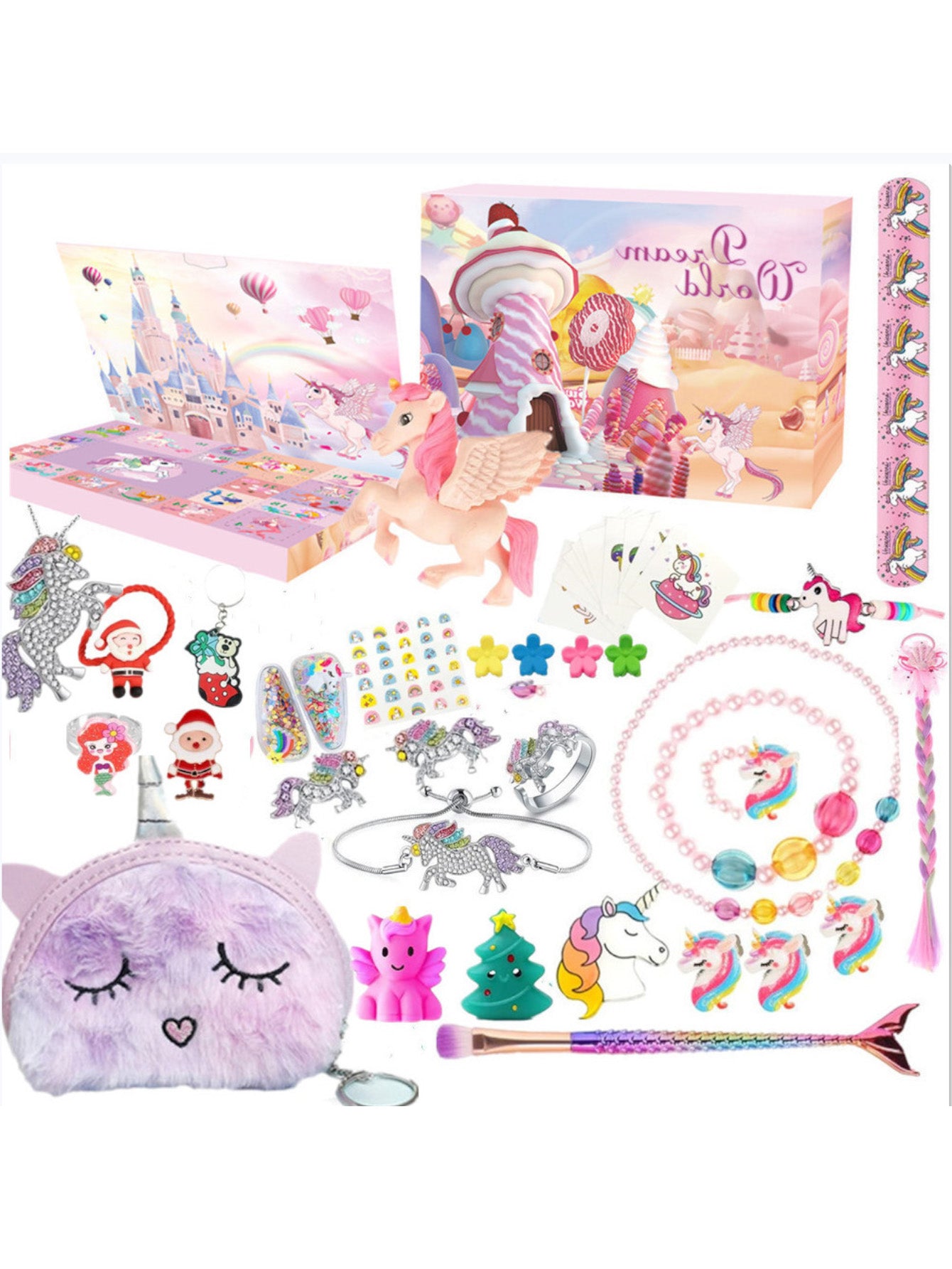 Unicorn Mermaid DIY Ornament Gift Box Set-Girls