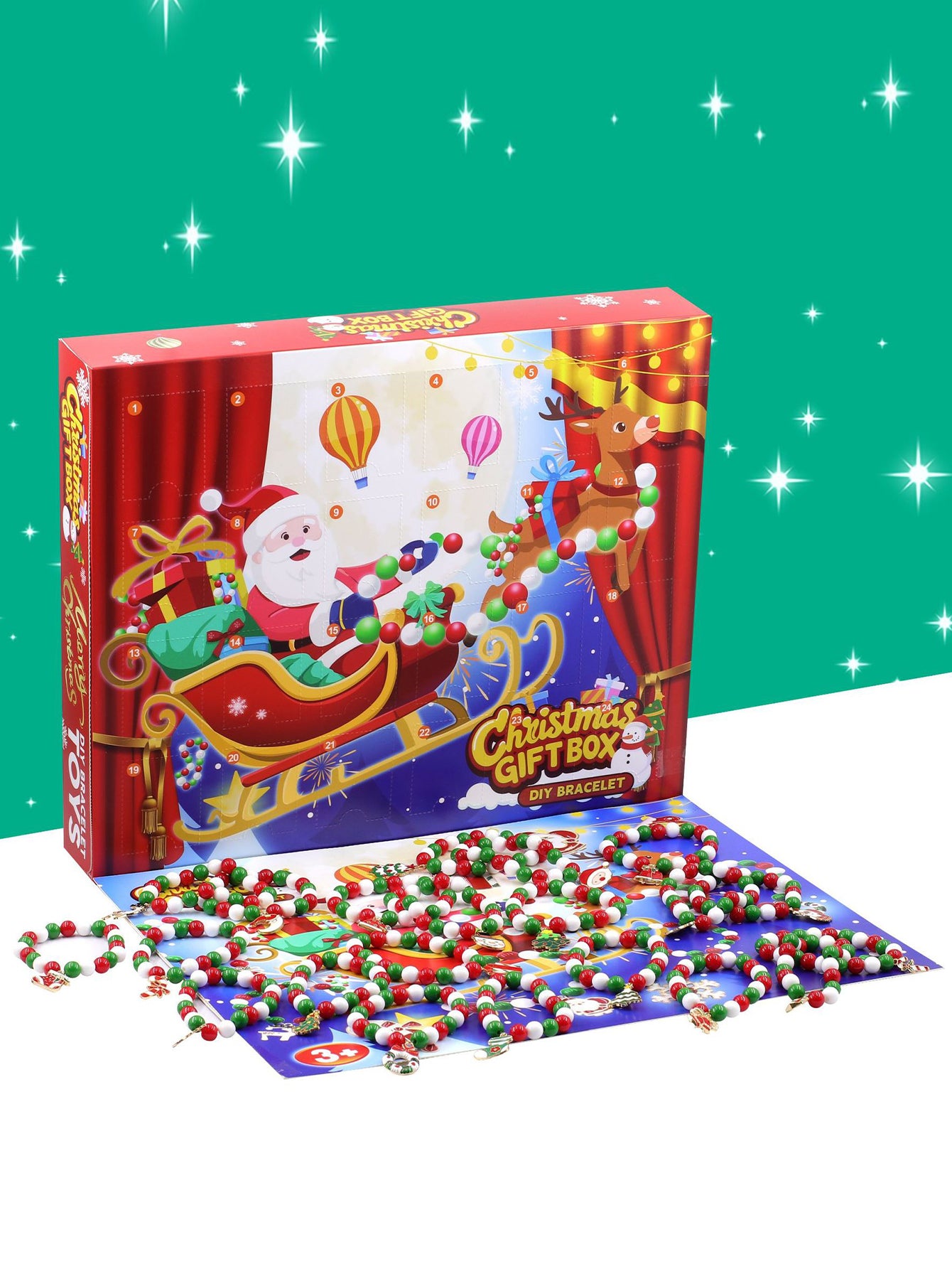 Christmas Blind Box DIY Beaded Countdown Calendar Children's Surprise Toy Gift Box