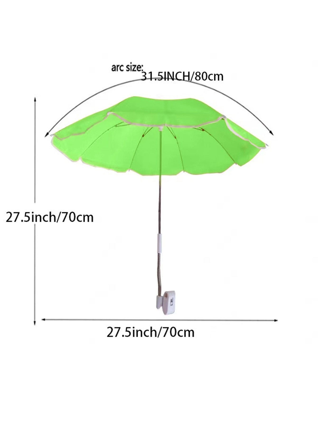 Beach Chair Sunshade with Steering Clamp