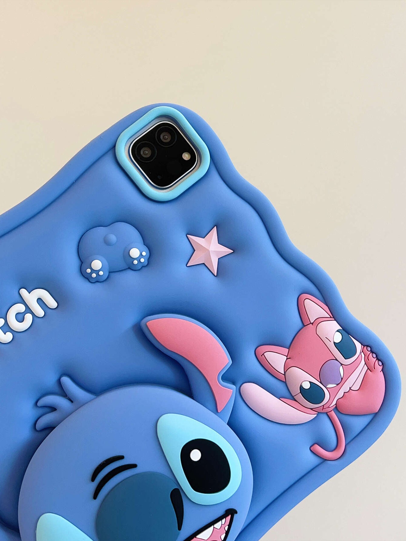 Cartoon 3D Stitch iPad Protective Case
