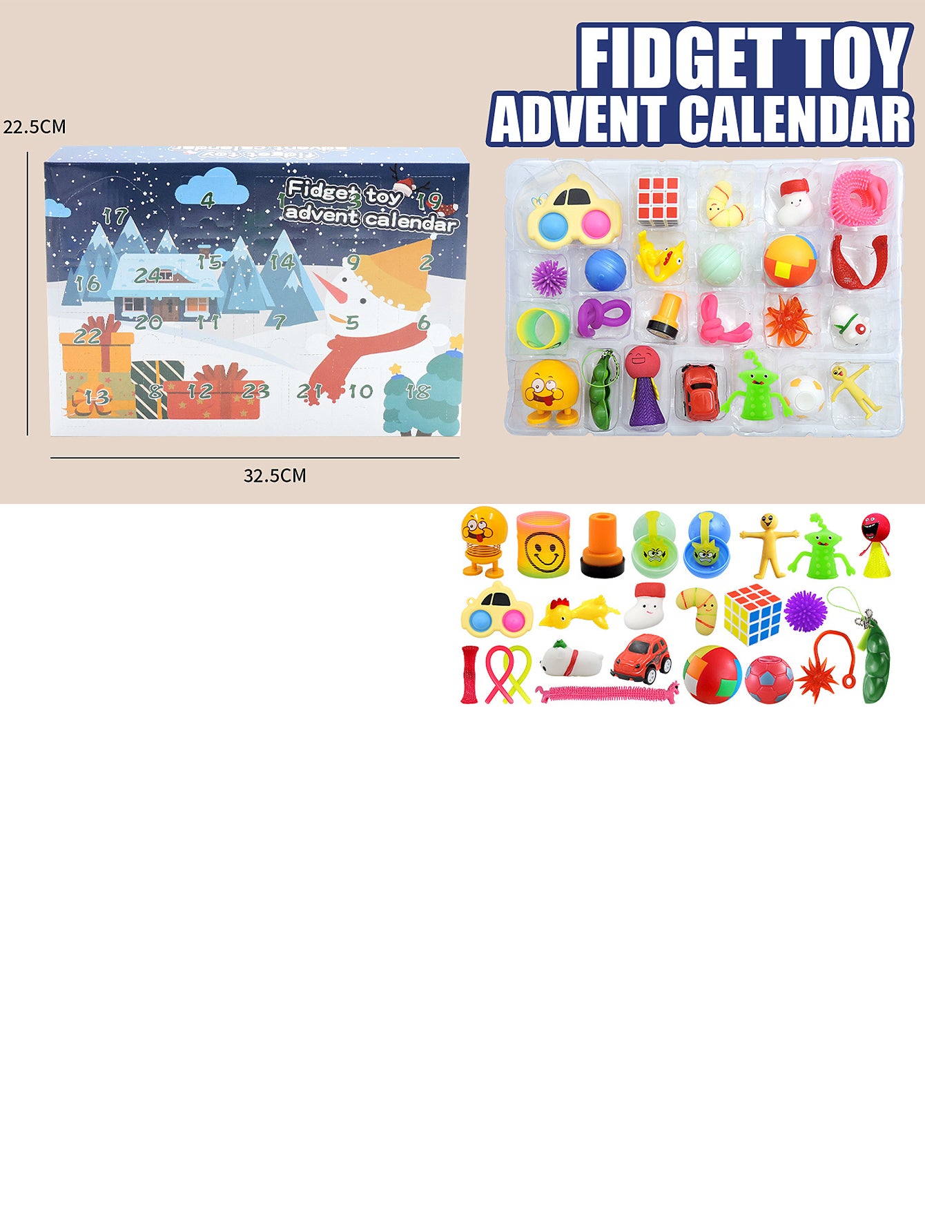 Christmas Blind Box 24PCS-Christmas Dumpling Squeezing Toys