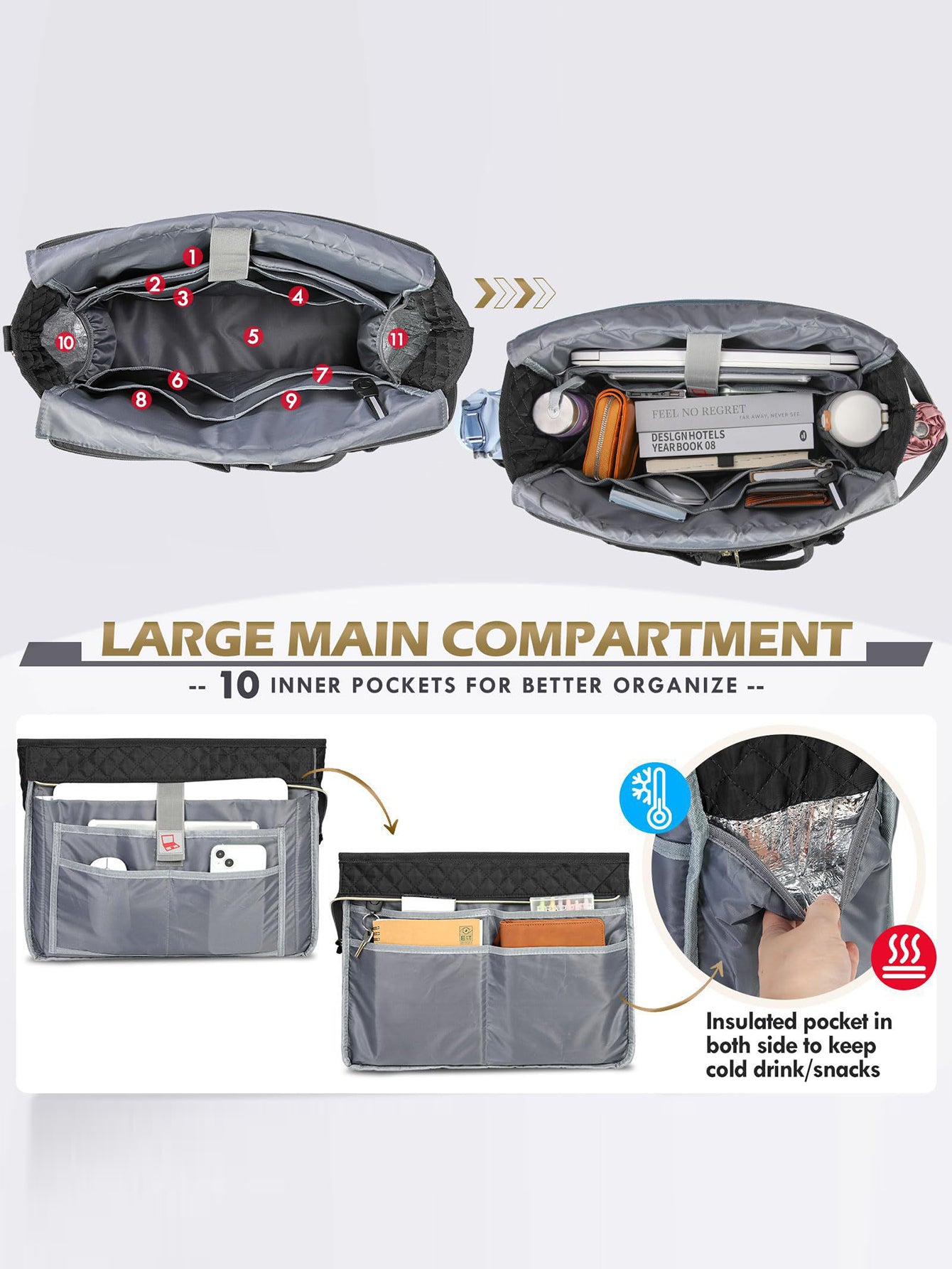 Simple and stylish large-capacity waterproof travel bag