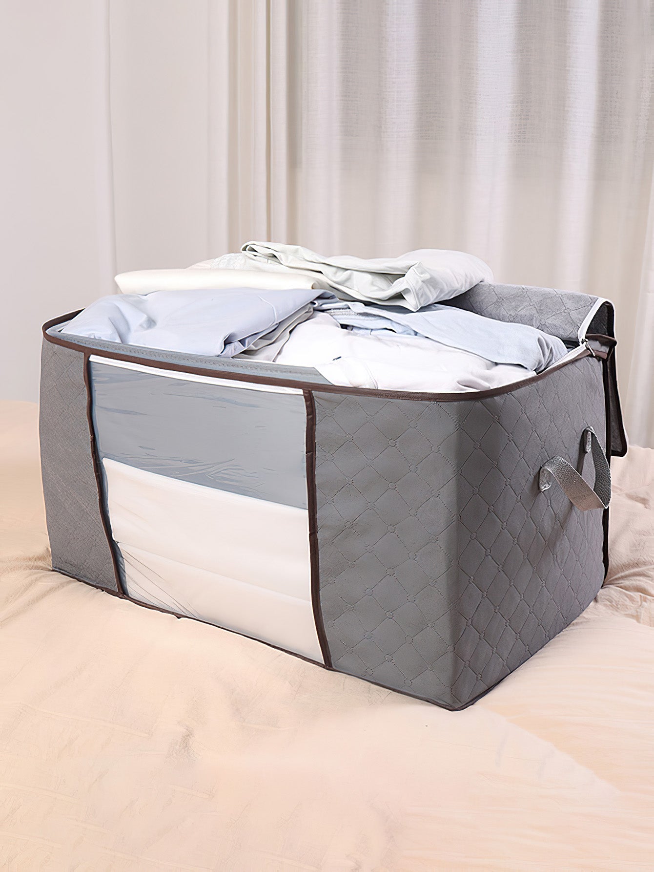 SpaceMax Cube Storage Bags: Ultimate Clutter Organizer with Moisture Control - 4 Colours