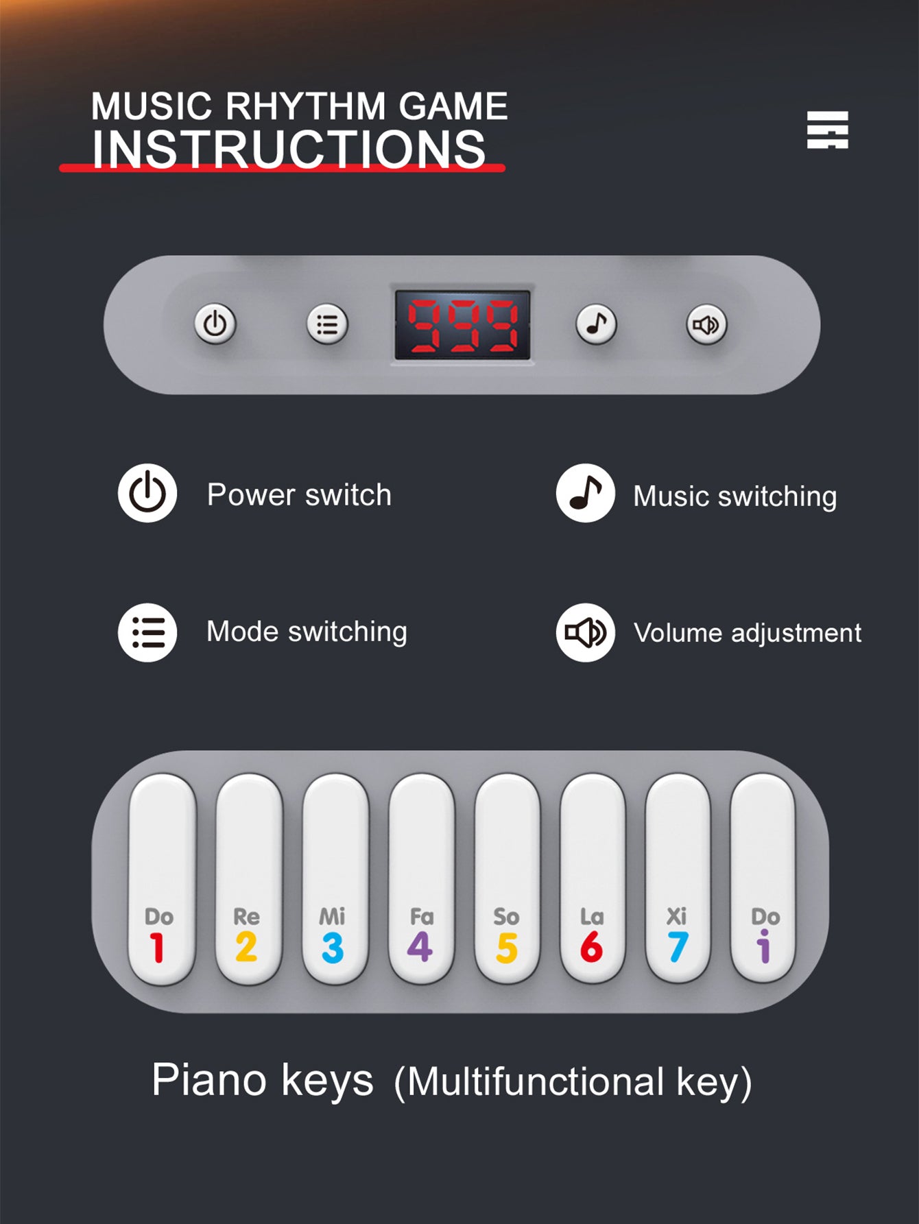 Music Rhythm game machine