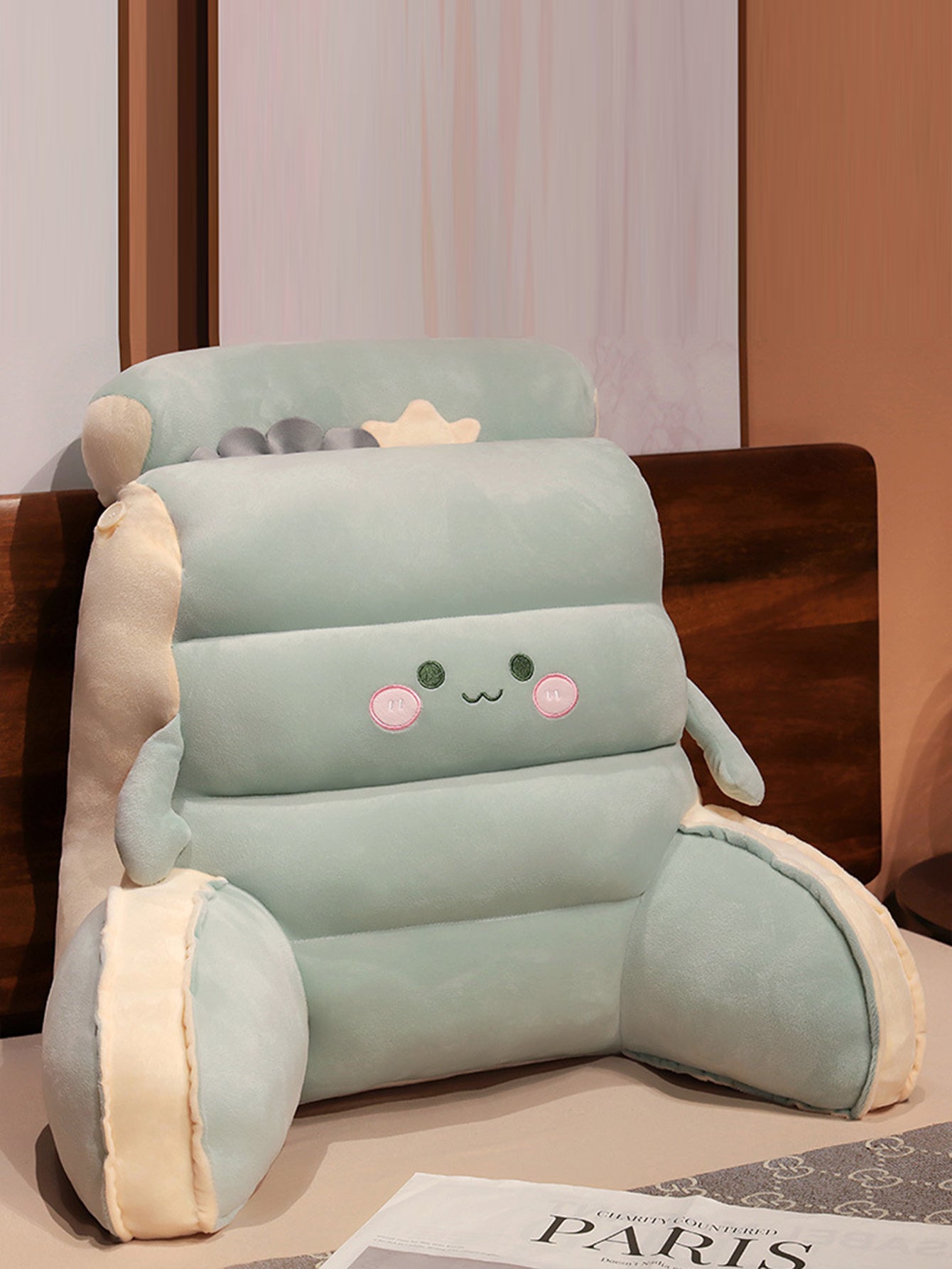 Multi-function cartoon waist cushion