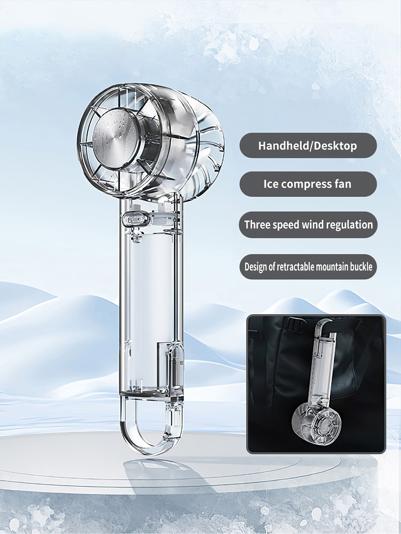 Semiconductor Cooling Handheld Fan - 6 styles