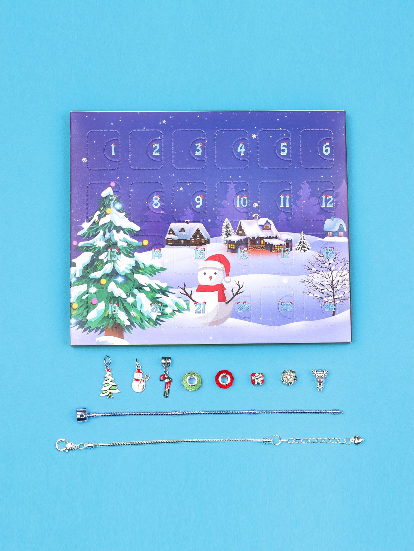 countdown Christmas tree envelope blind box DIY bracelet set