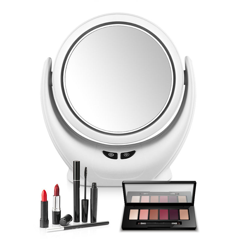 3-in-1 LED fan makeup mirror