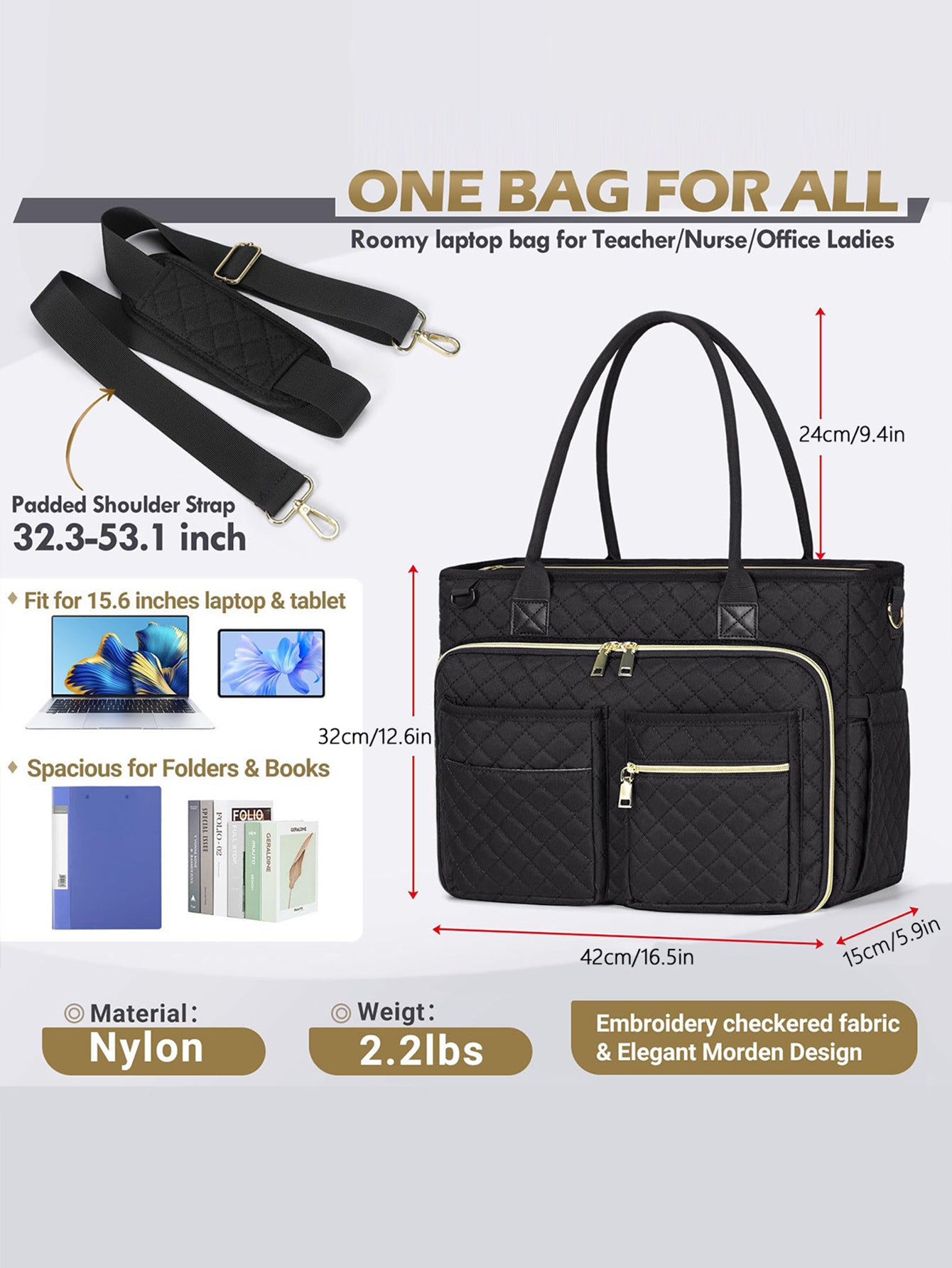 Simple and stylish large-capacity waterproof travel bag