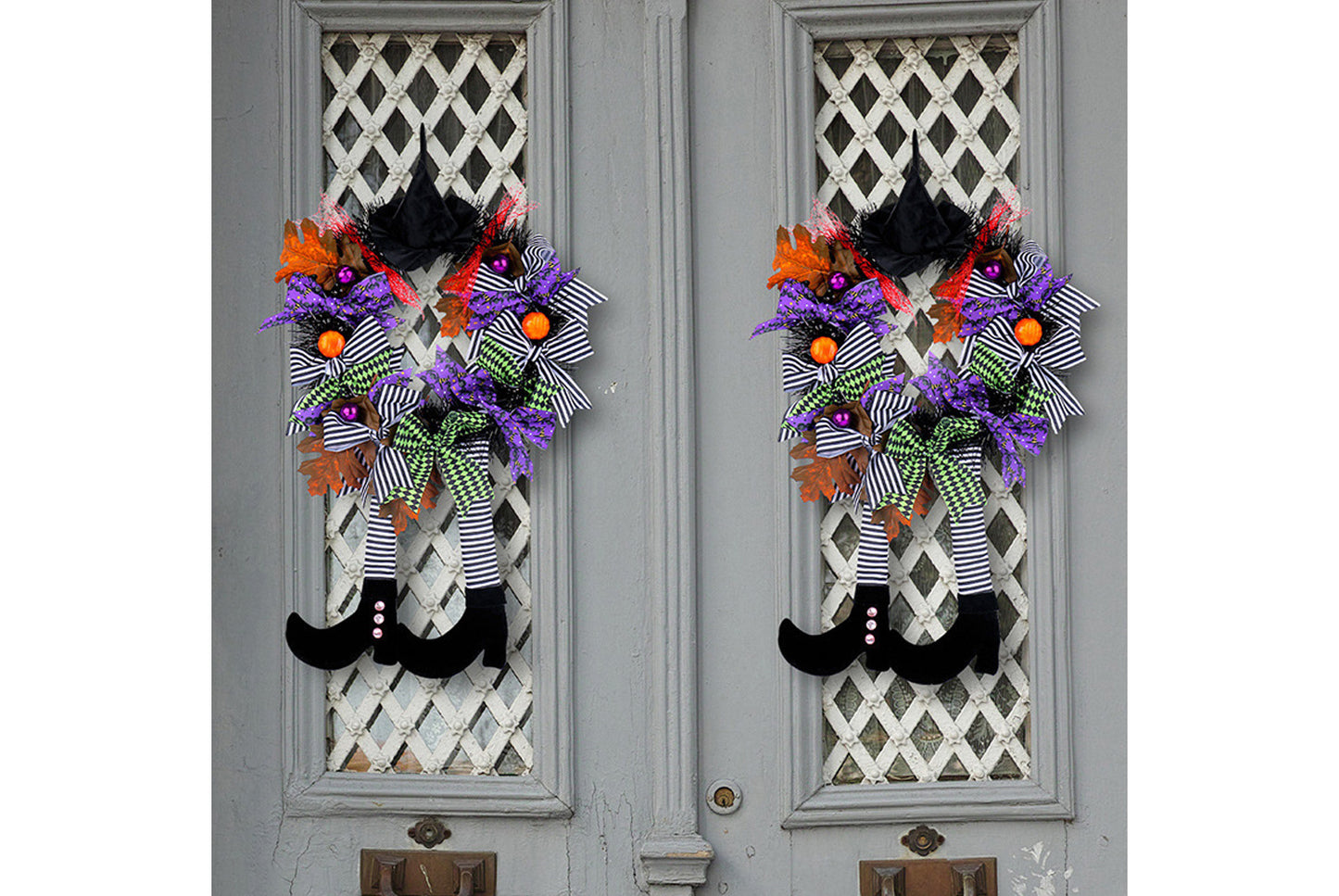 Halloween Witch Hat Long-Legged Pumpkin Garland