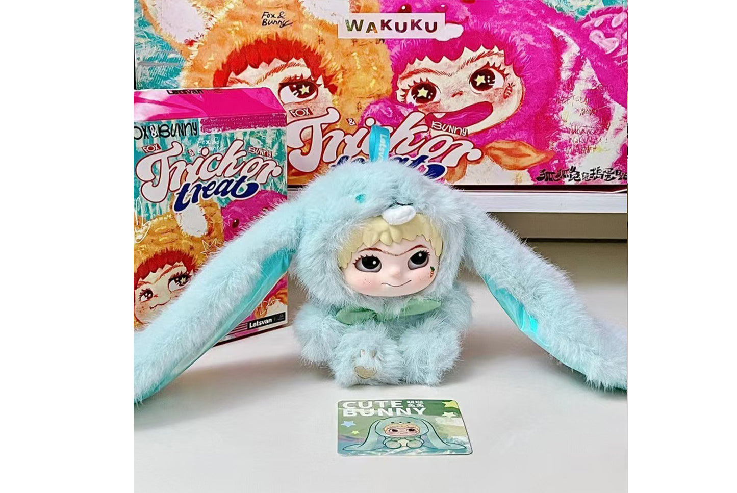 WAKUKU Fox and Bunny Mischievous Diary Doll