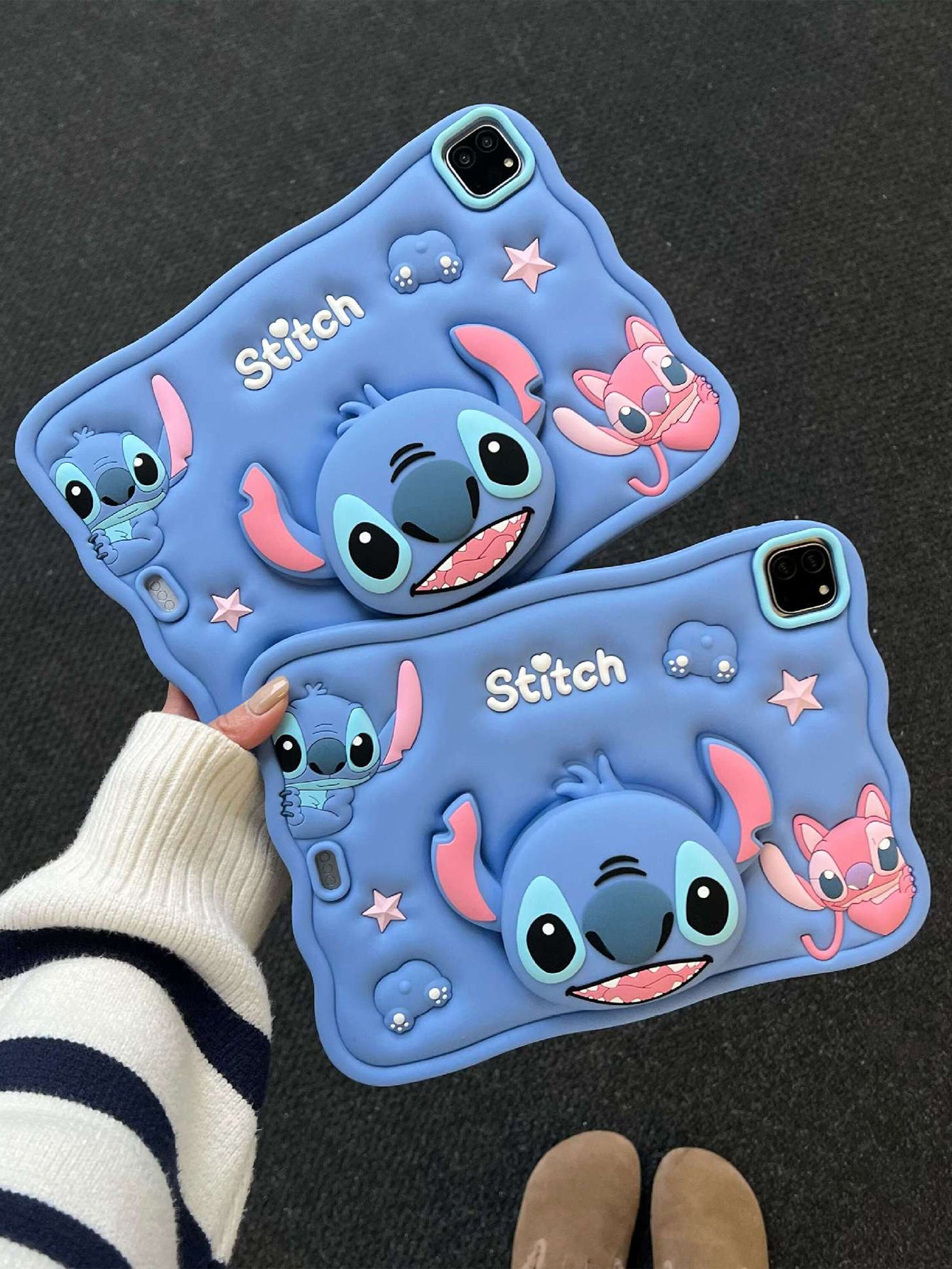 Cartoon 3D Stitch iPad Protective Case