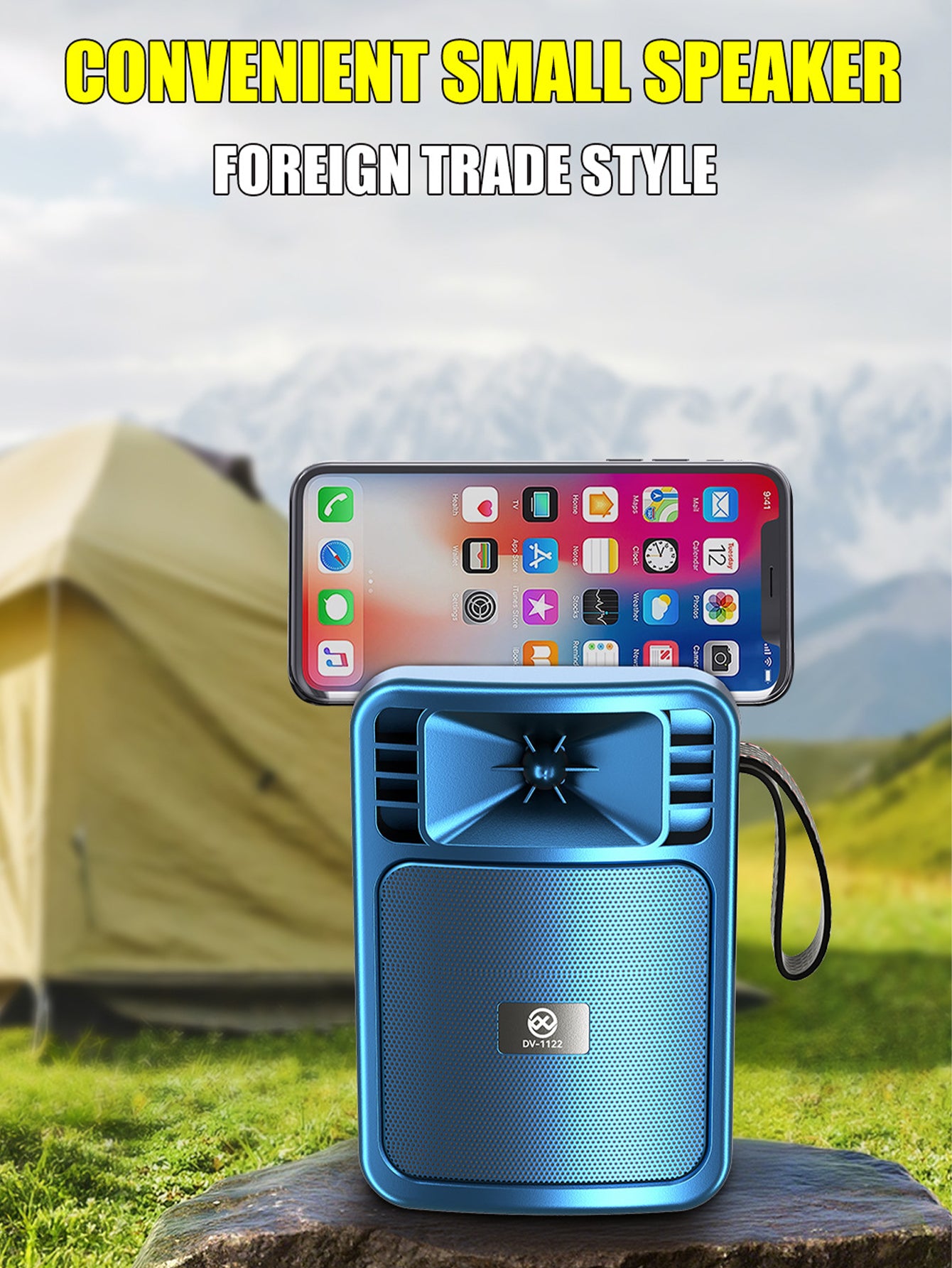 Portable solar Bluetooth speaker