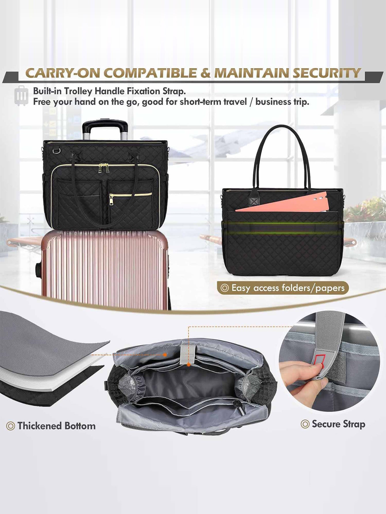Simple and stylish large-capacity waterproof travel bag