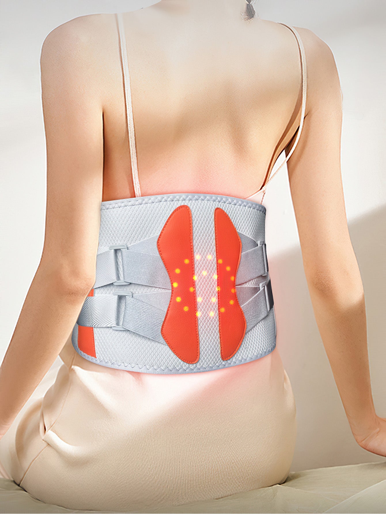 Massage Waist Belt with Red Light Therapy - 3 Colours