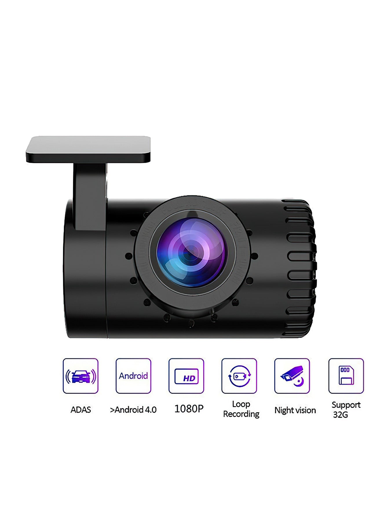 Hidden Wi-Fi Car DVR with HD Night Vision & APP Connectivity