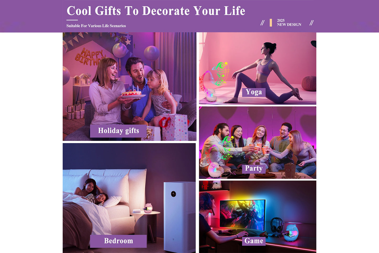 Mobile Phone Wireless Charging RGB Bluetooth Atmosphere Light