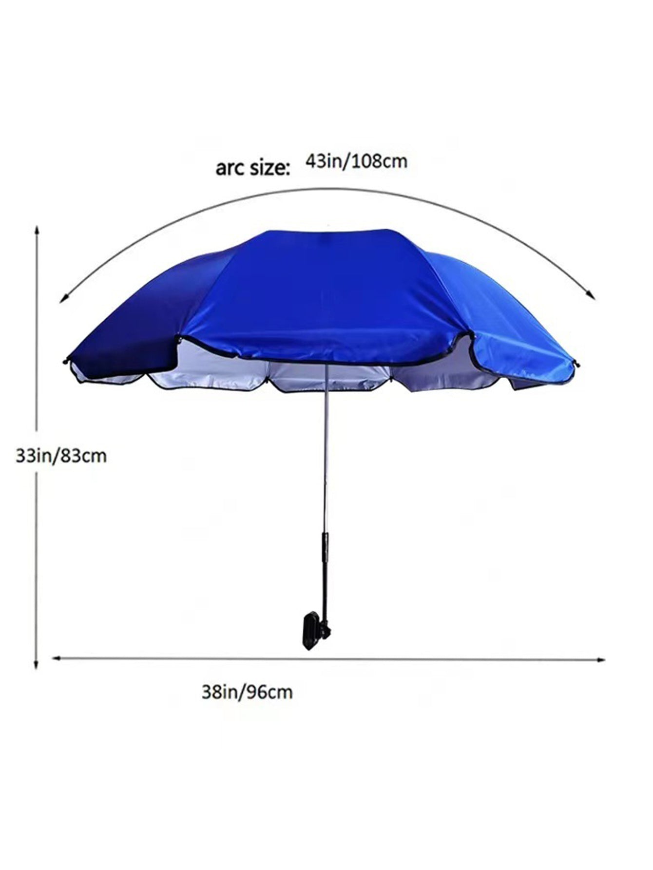 Beach Chair Sunshade with Steering Clamp