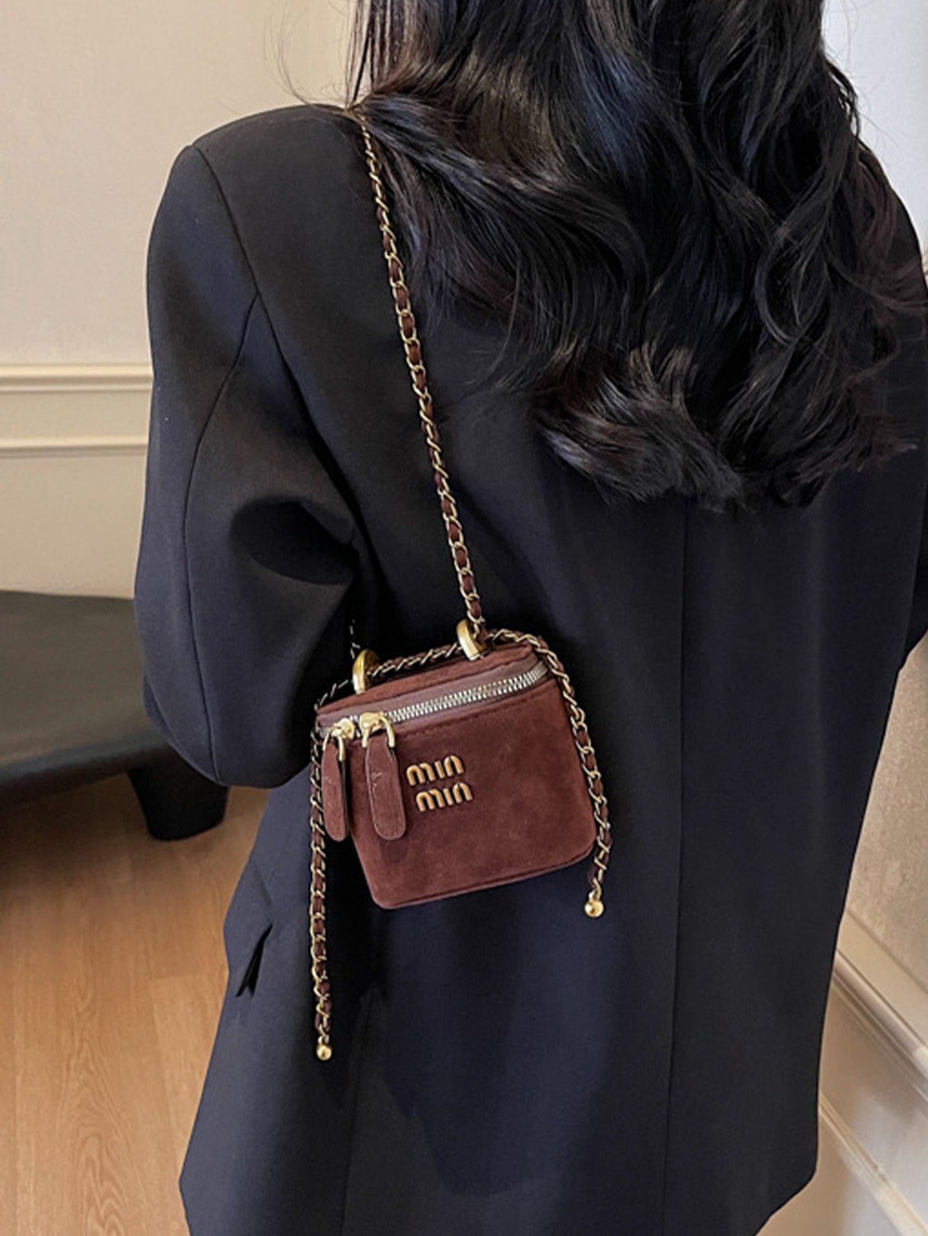 Fashionable frosted Mini box bag