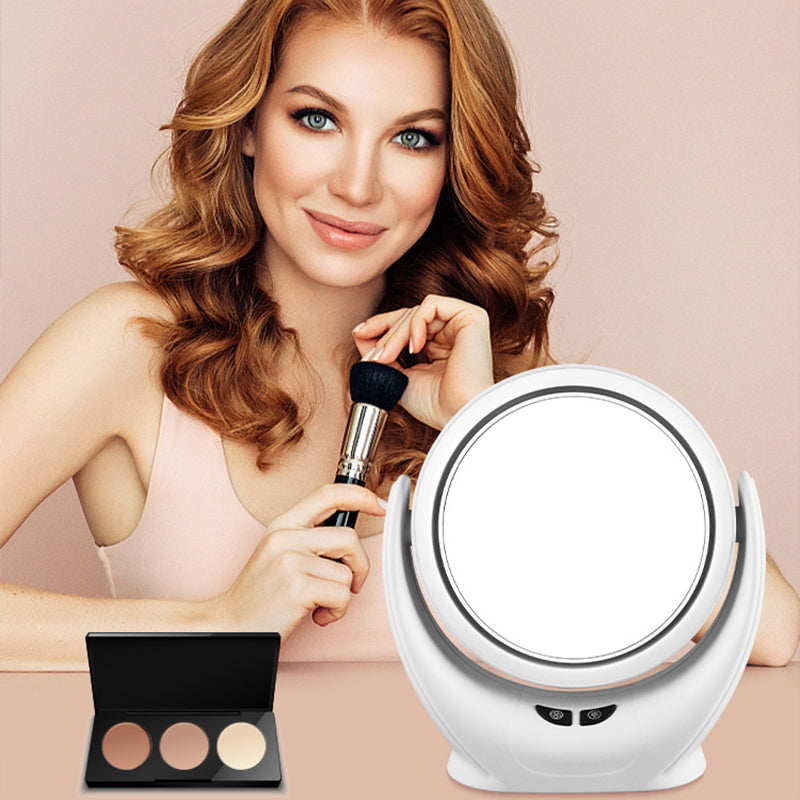 3-in-1 LED fan makeup mirror