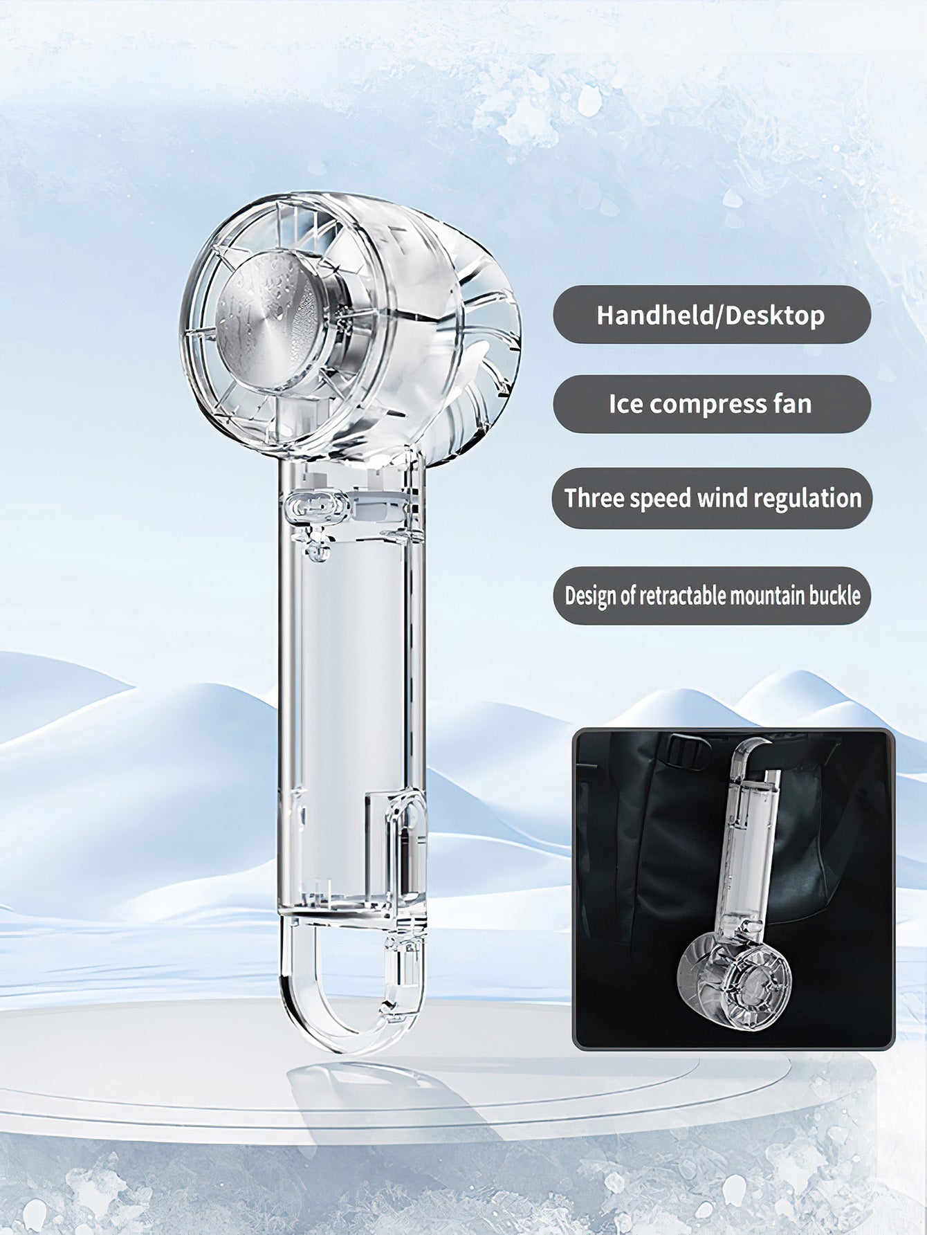 Semiconductor Cooling Handheld Fan - 6 styles