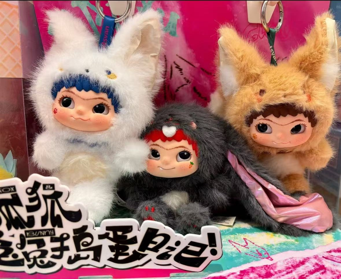 WAKUKU Fox and Bunny Mischievous Diary Doll