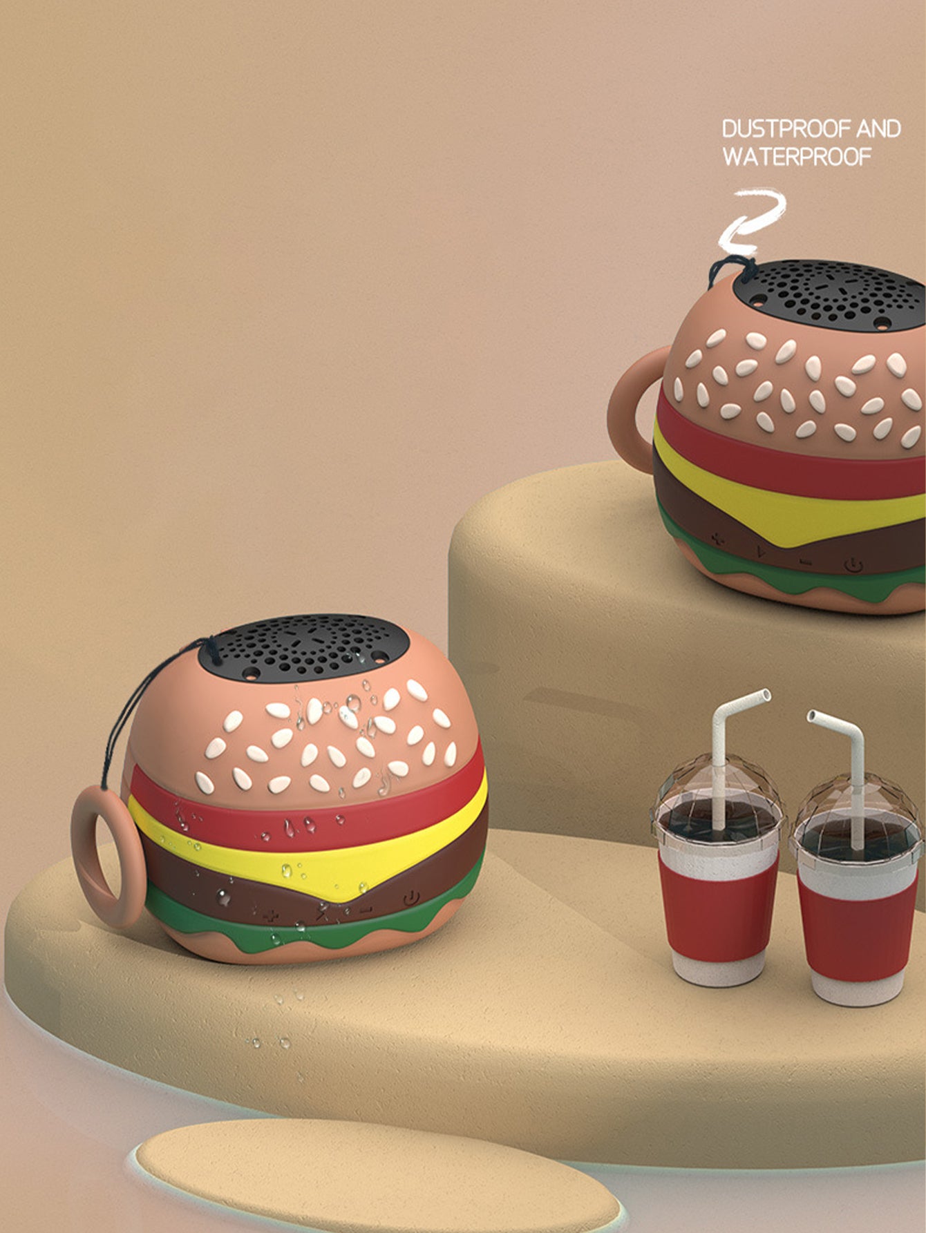 Cartoon Hamburger Bluetooth Speaker