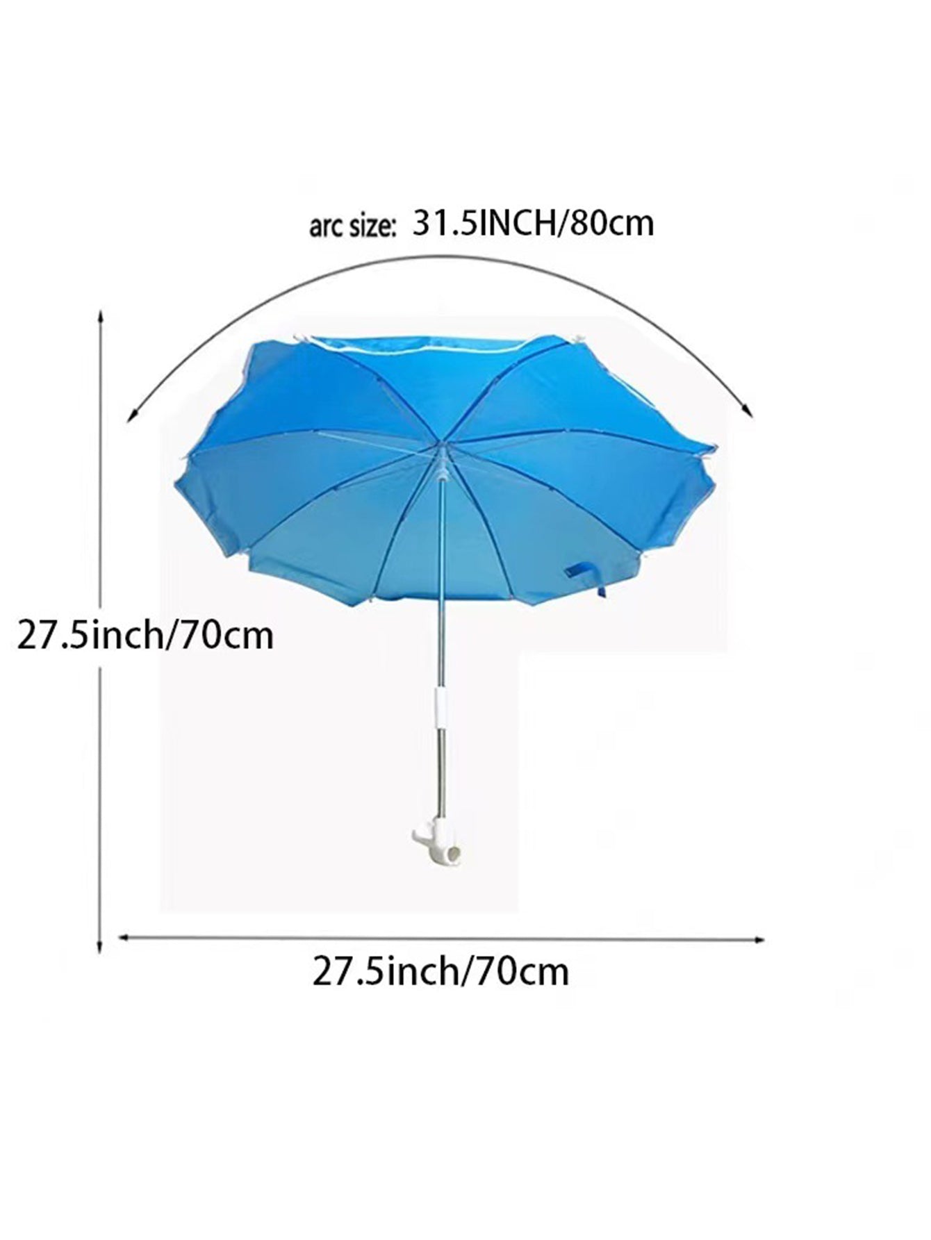 Beach Chair Sunshade with Steering Clamp