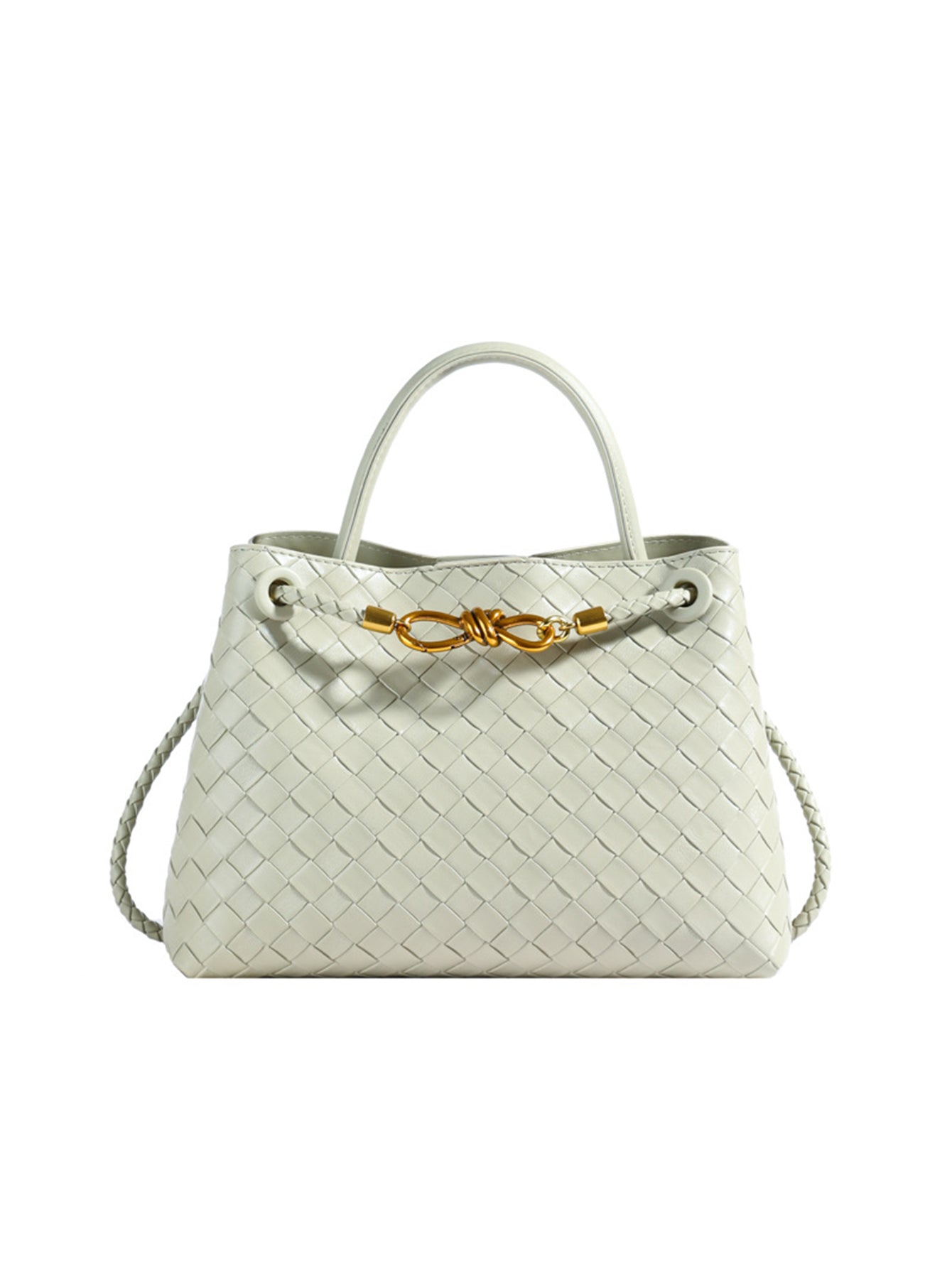 Fashionable and versatile large-capacity woven handbag