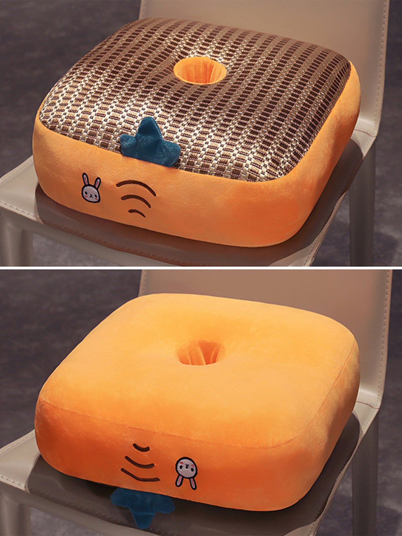 Cartoon ice rattan mat cushion