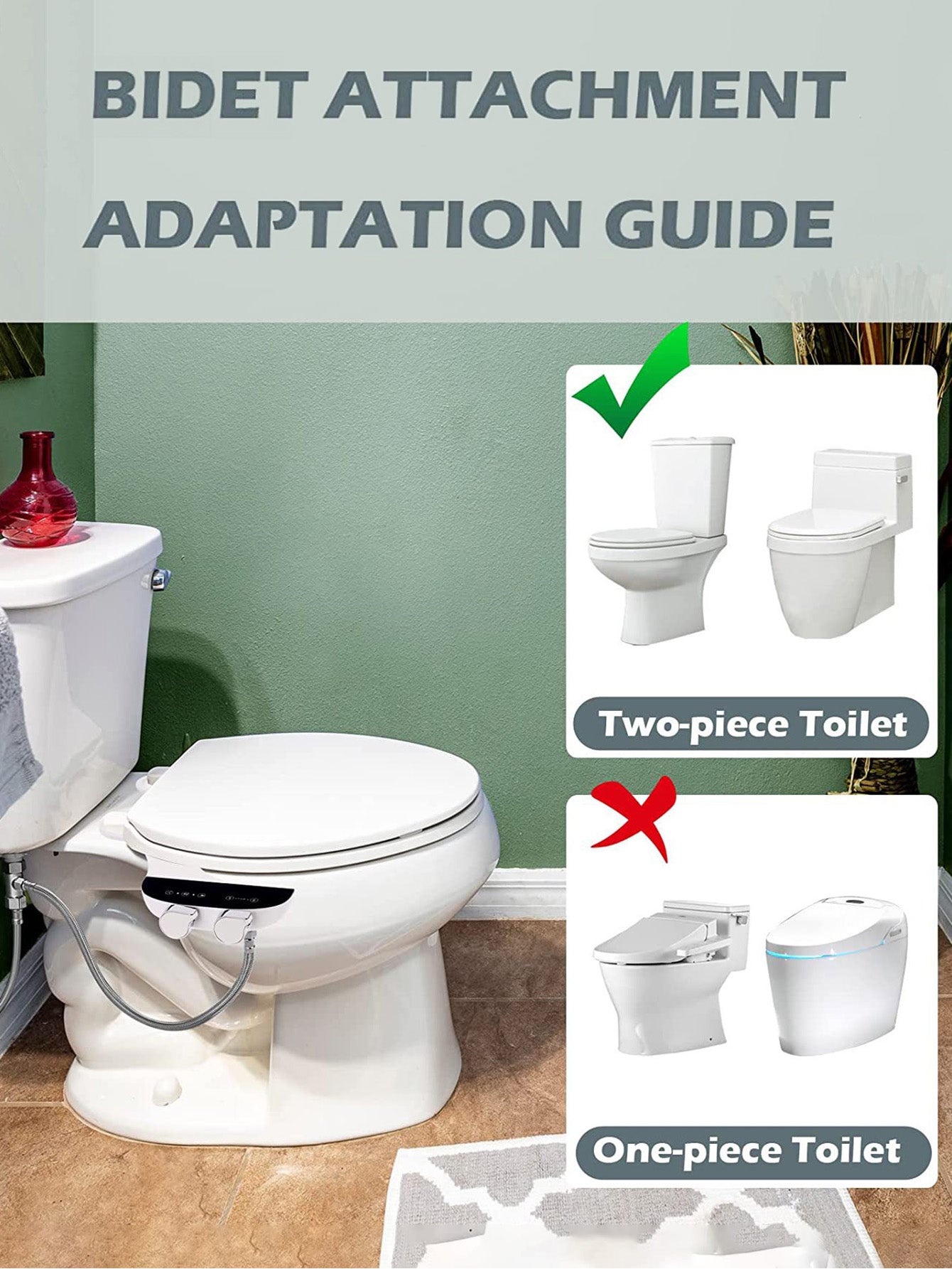 Electricity-Free Bidet Attachment: Ultra-Thin Manual Hygiene Washer