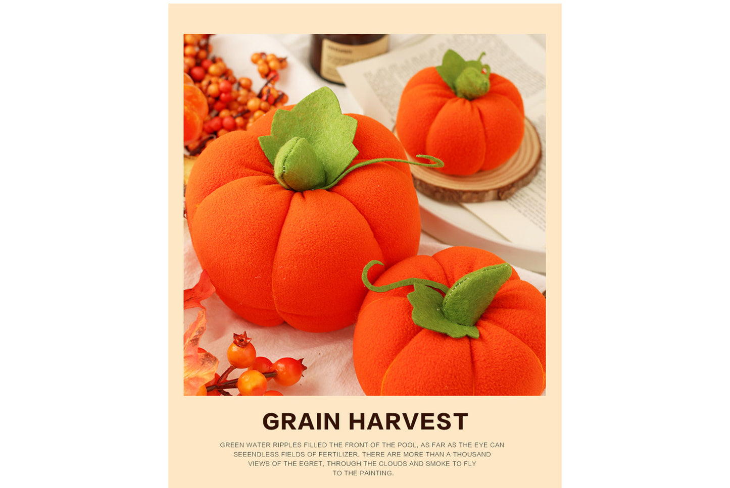 Simulated Pumpkin Plush Toy