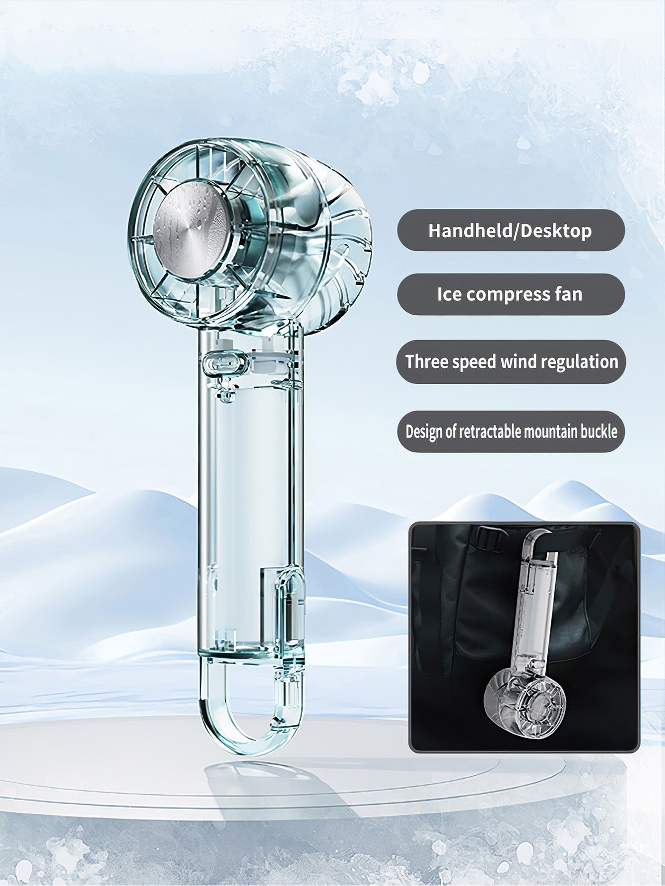 Semiconductor Cooling Handheld Fan - 6 styles
